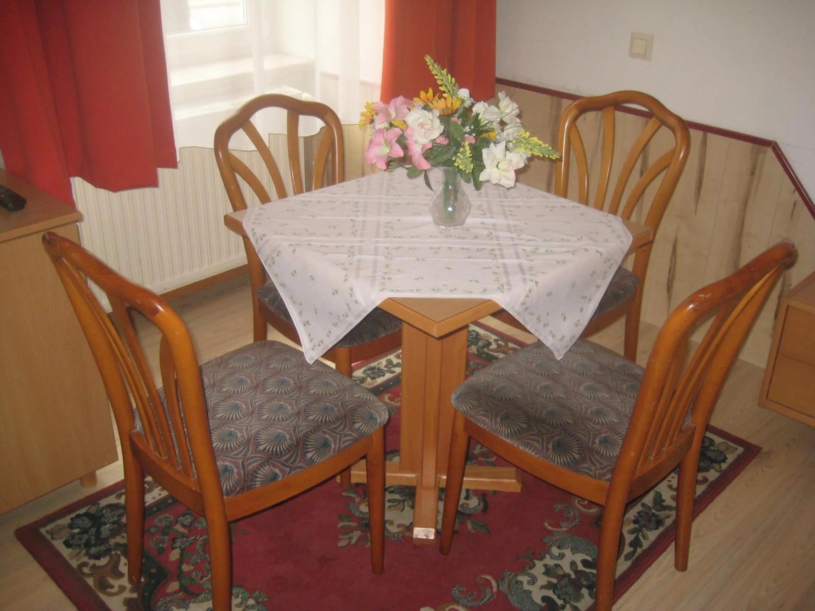 Seating area in HappyHostel