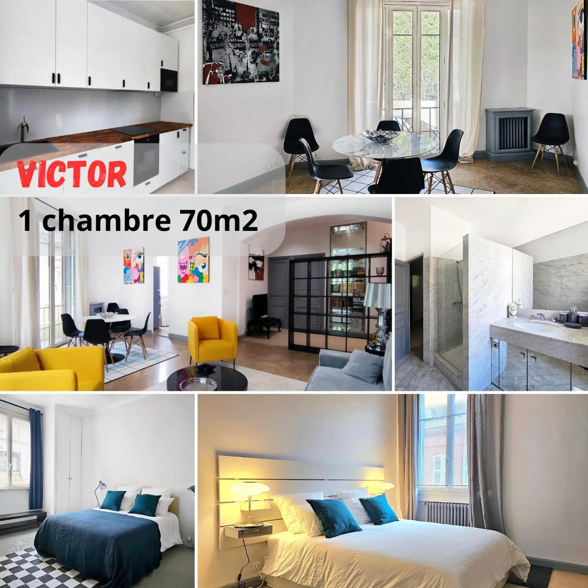 Apartment with Balcony- Victor in L'Idrac, Appartements Art Déco de standing Cœur de Toulouse Apartment with Balcony- Victor in L'Idrac, Appartements Art Déco de standing Cœur de Toulouse