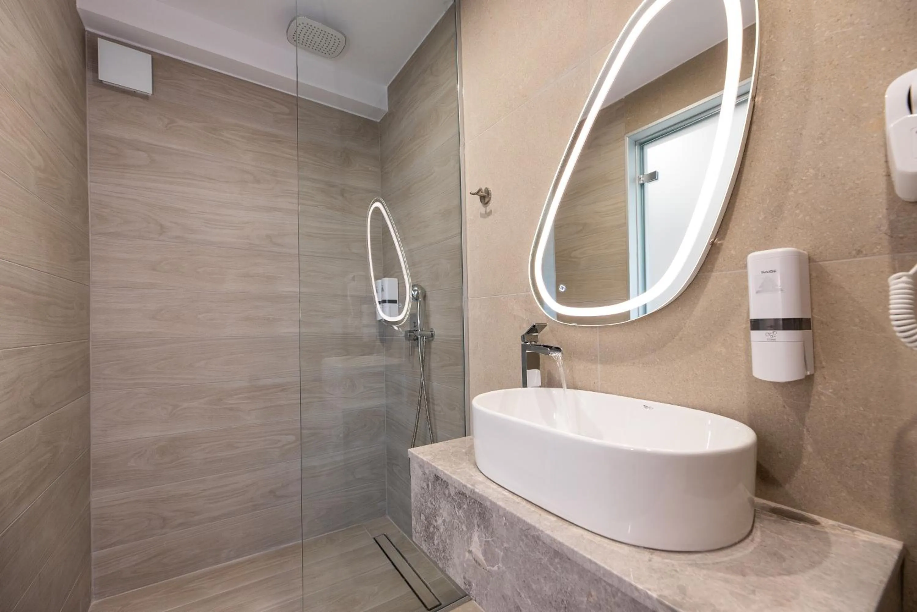 Bathroom in Airscape Hotel Free Shuttle From And To Athen's Airport