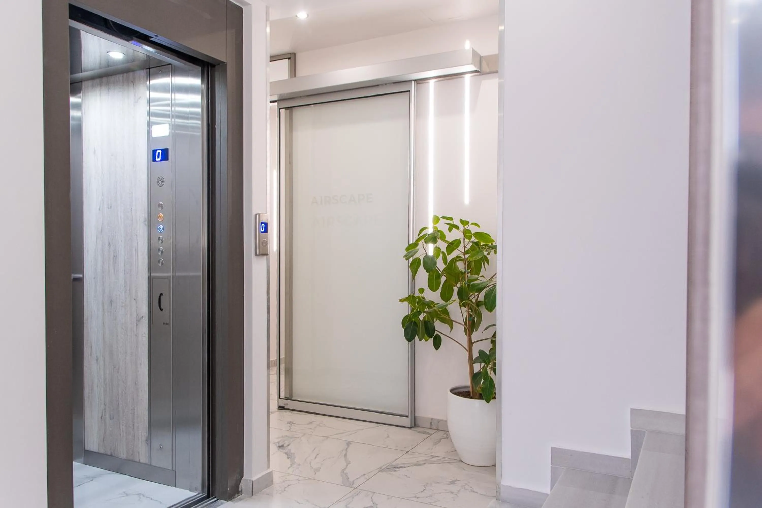 elevator in Airscape Hotel Free Shuttle From And To Athen's Airport