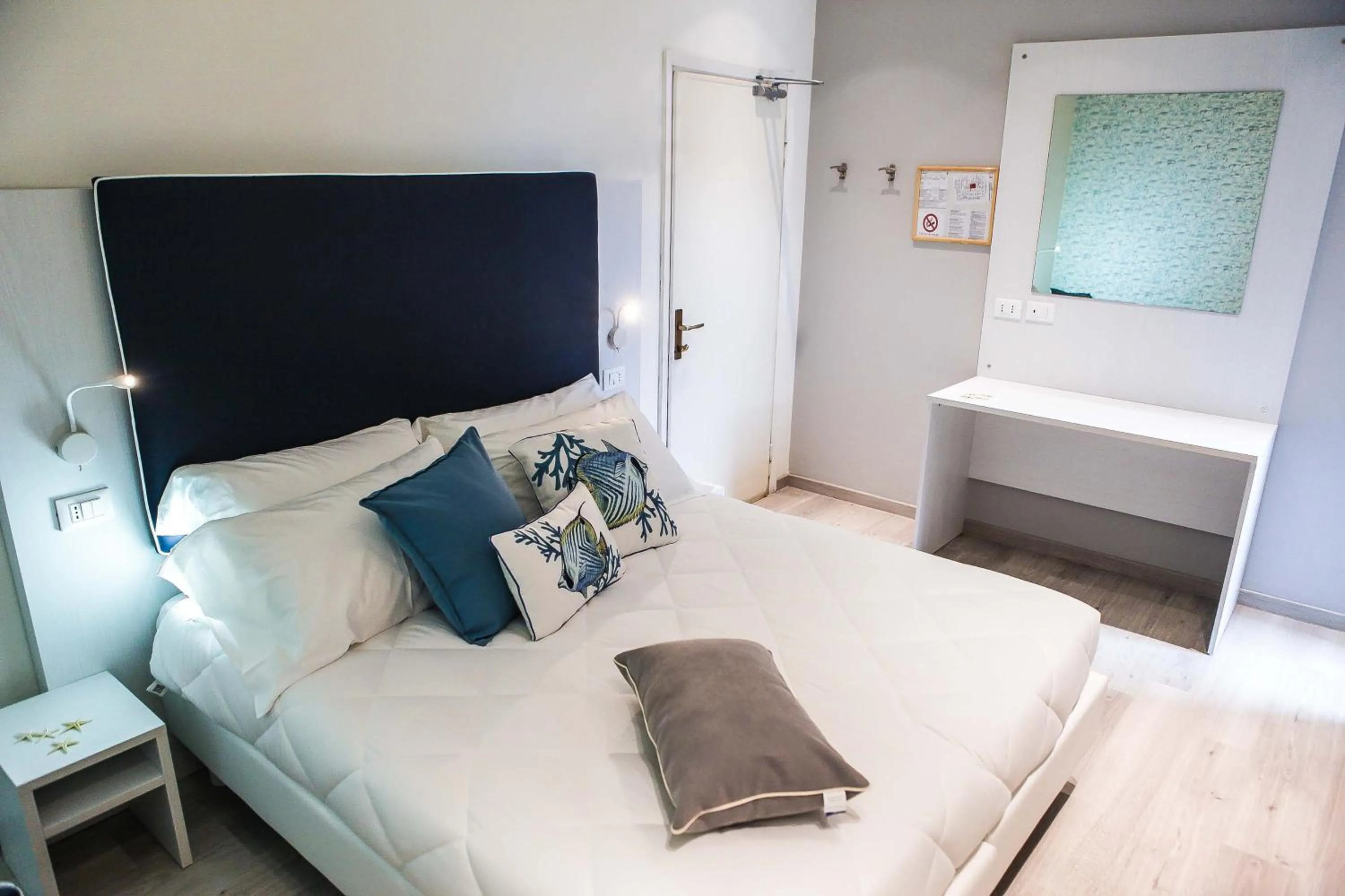 Bed in Hotel Veliero