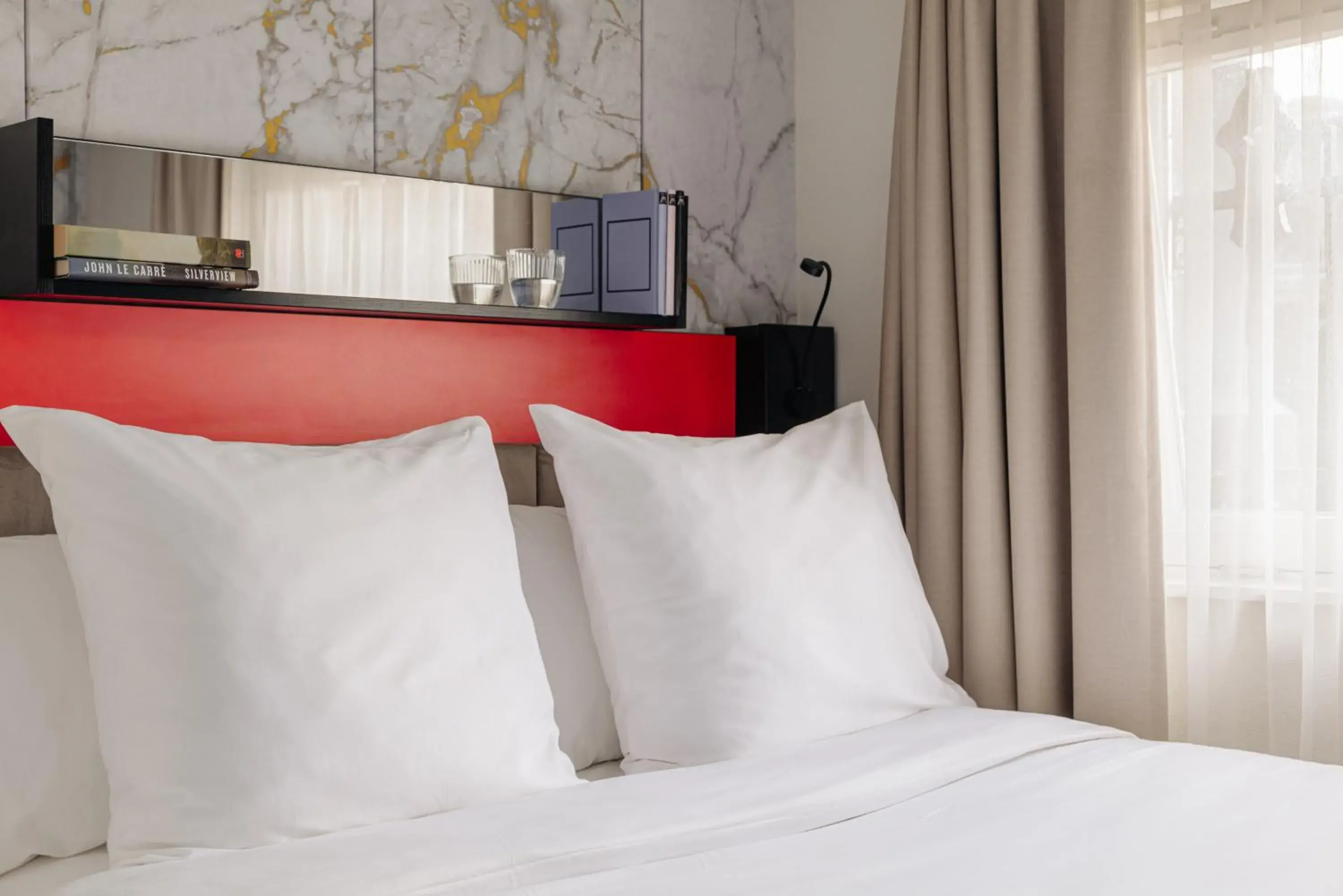 Bedroom, Bed in Leonardo Boutique Hotel The Lancaster Hotel Amsterdam Bedroom, Bed in Leonardo Boutique Hotel The Lancaster Hotel Amsterdam