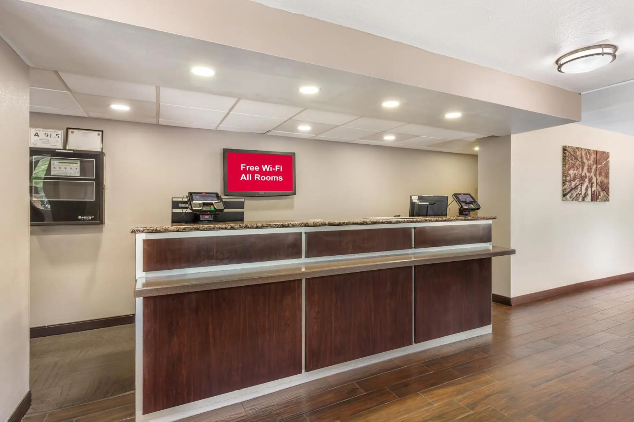 Lobby or reception in Red Roof Inn Durham - Duke Univ Medical Center