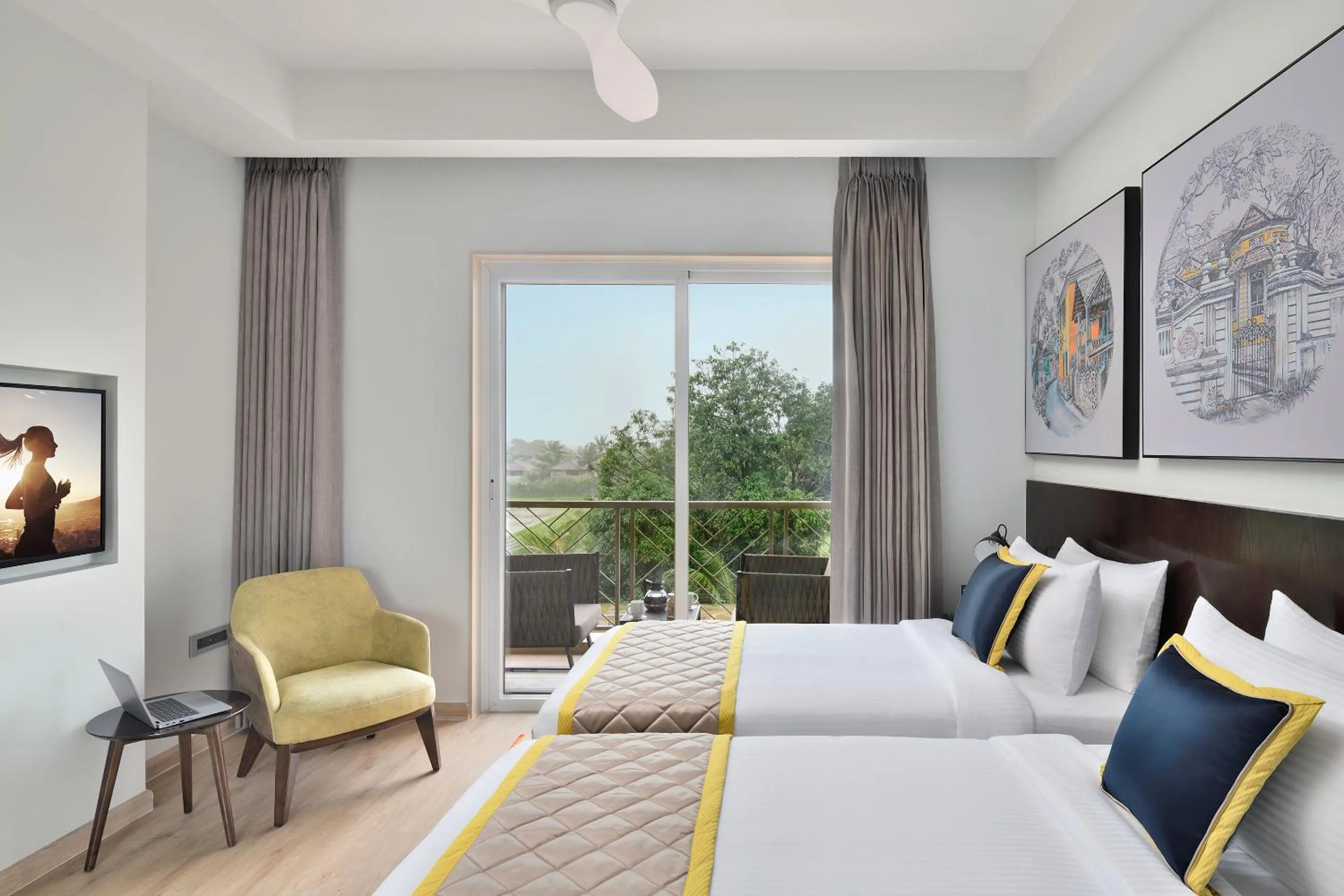 Bed in Citadines Arpora Nagoa Goa