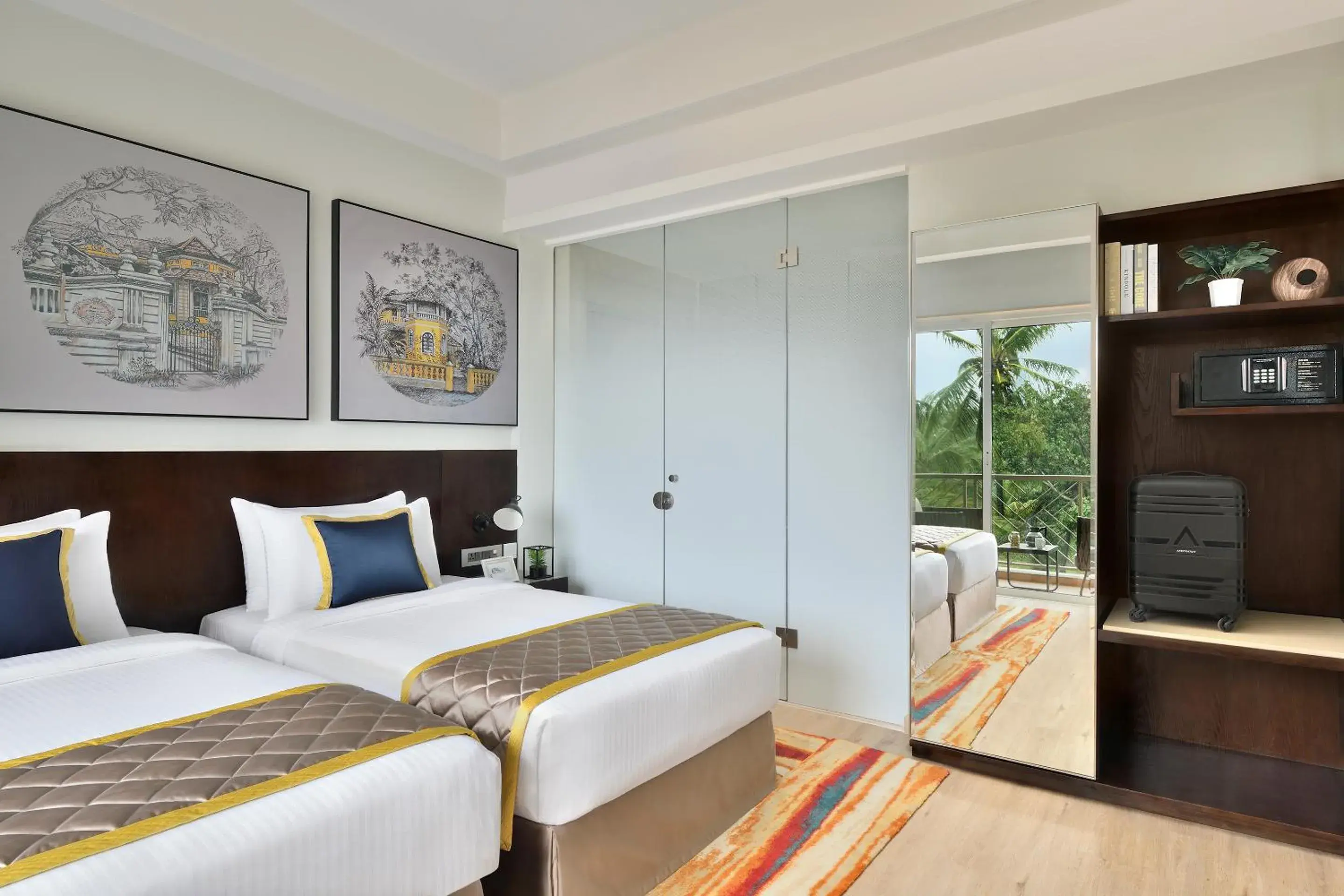 Bedroom, Bed in Citadines Arpora Nagoa Goa Bedroom, Bed in Citadines Arpora Nagoa Goa