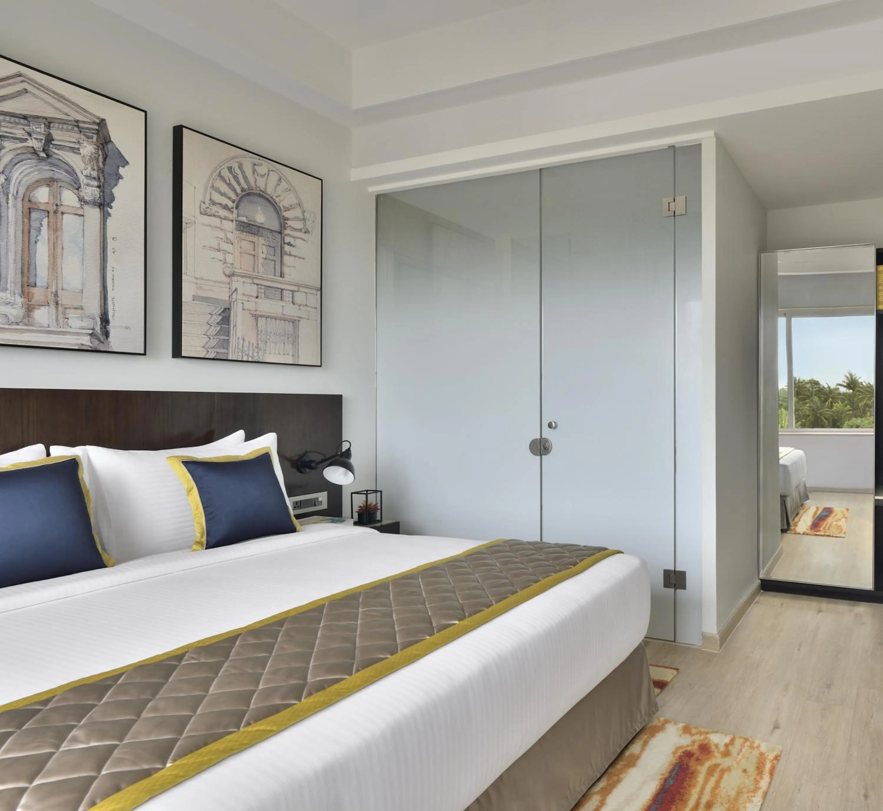 Bed in Citadines Arpora Nagoa Goa