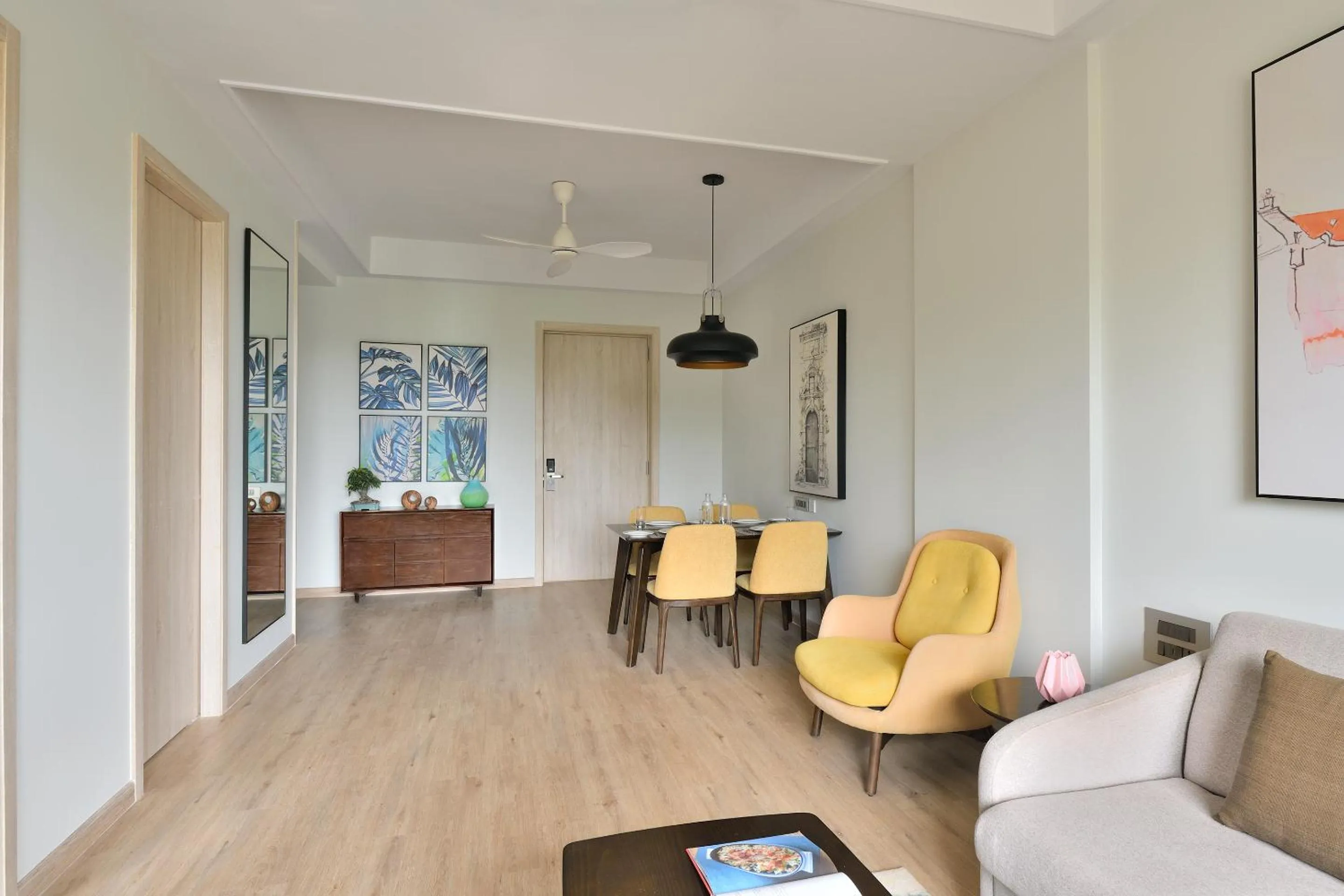 Living room in Citadines Arpora Nagoa Goa