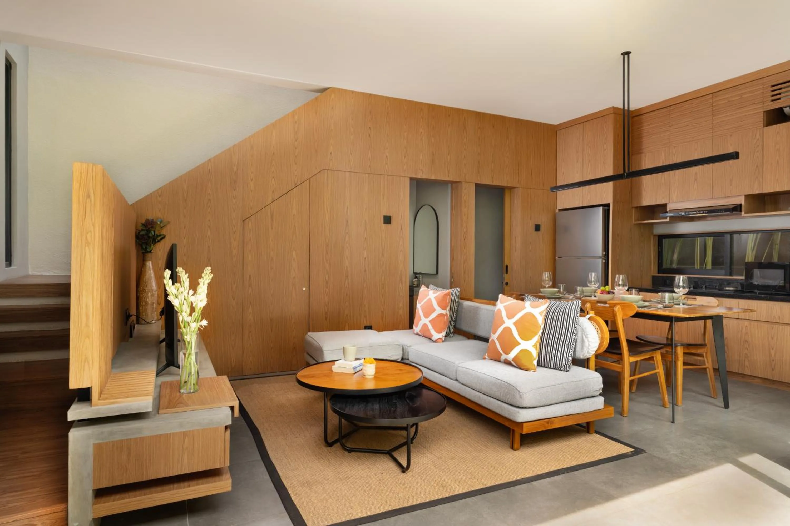 Living room in Damara Village Ubud by Alaya Private Estate