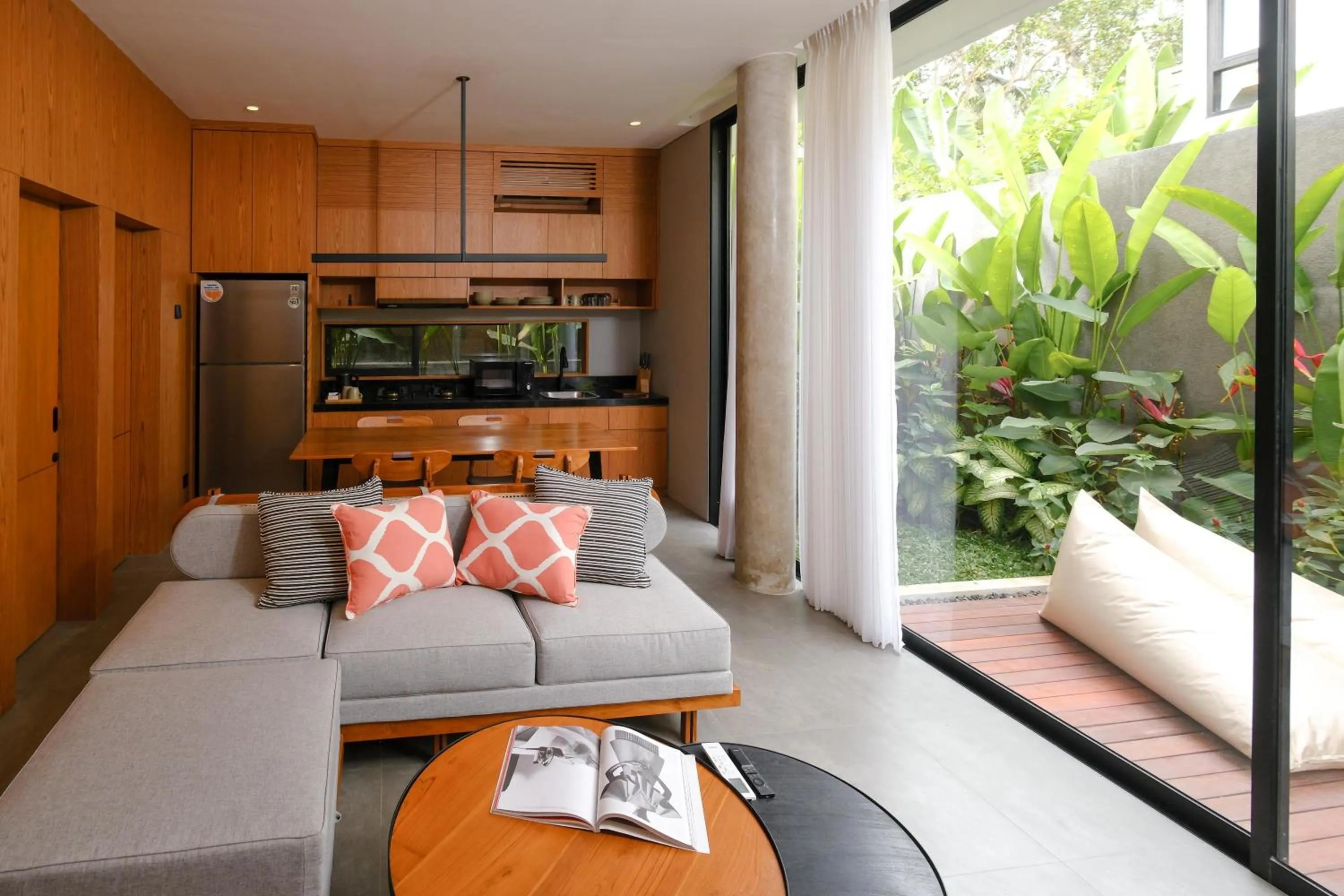 Living room in Damara Village Ubud by Alaya Private Estate
