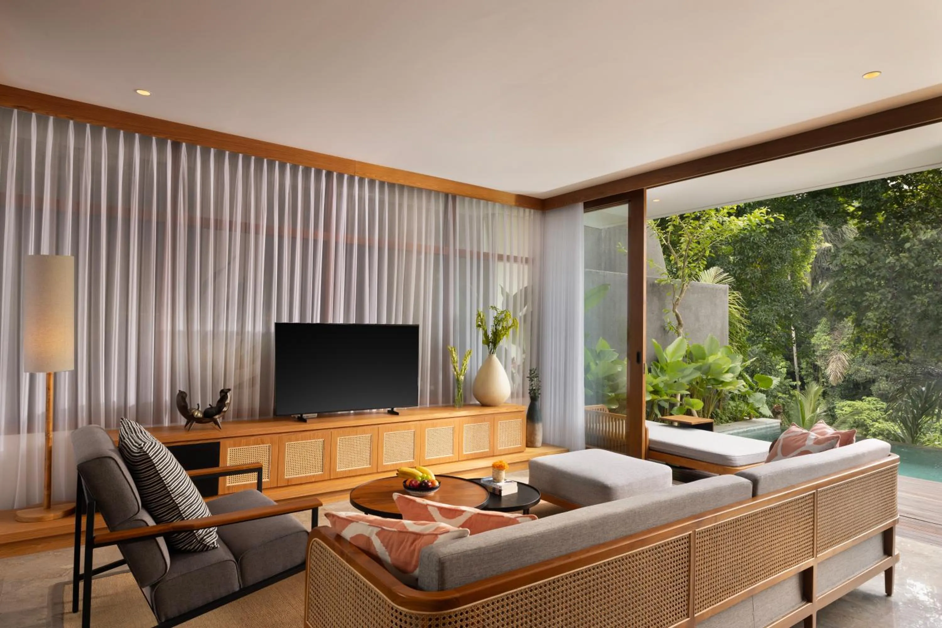 Living room in Damara Village Ubud by Alaya Private Estate