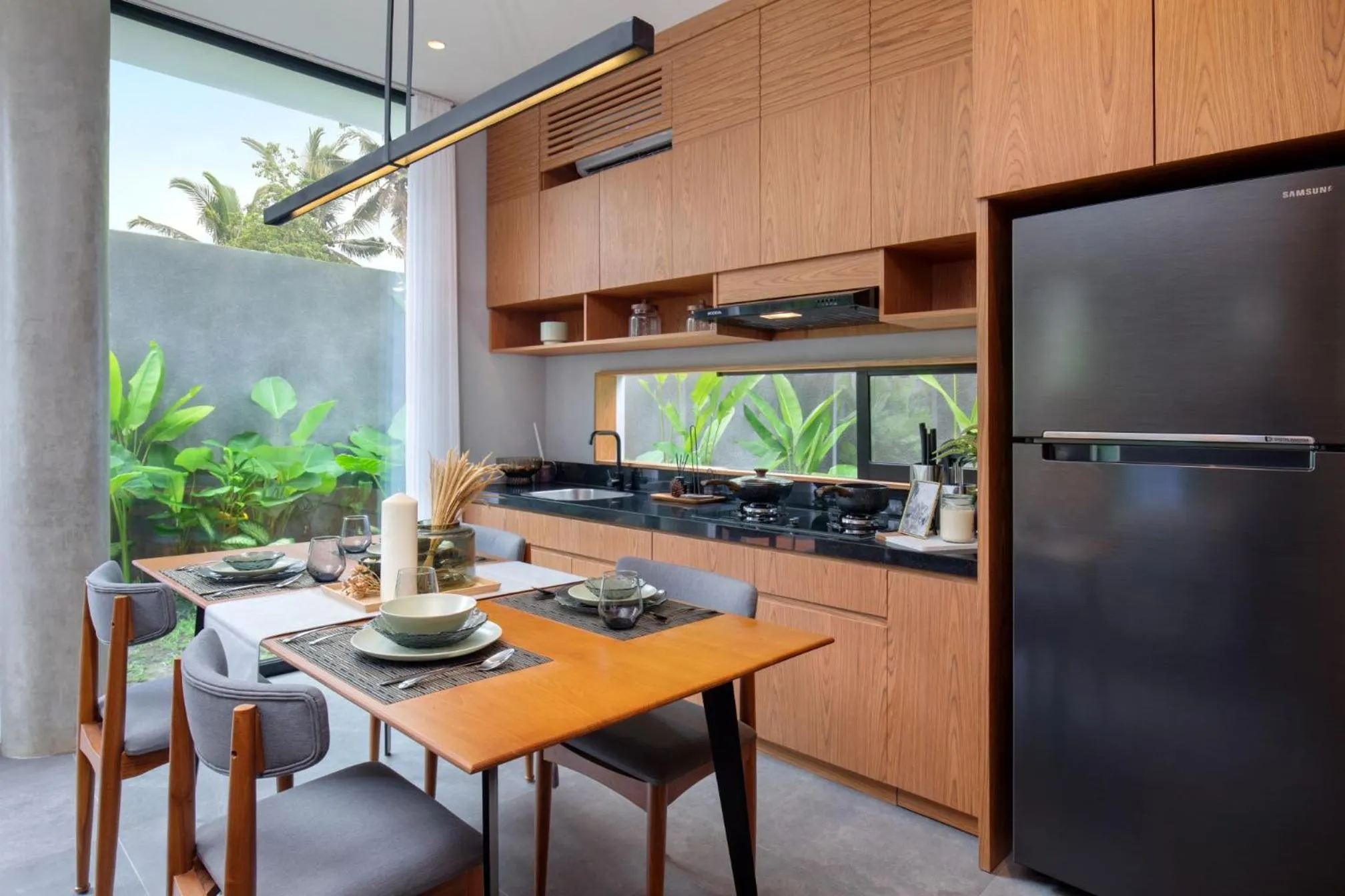 Kitchen or kitchenette in Damara Village Ubud by Alaya Private Estate