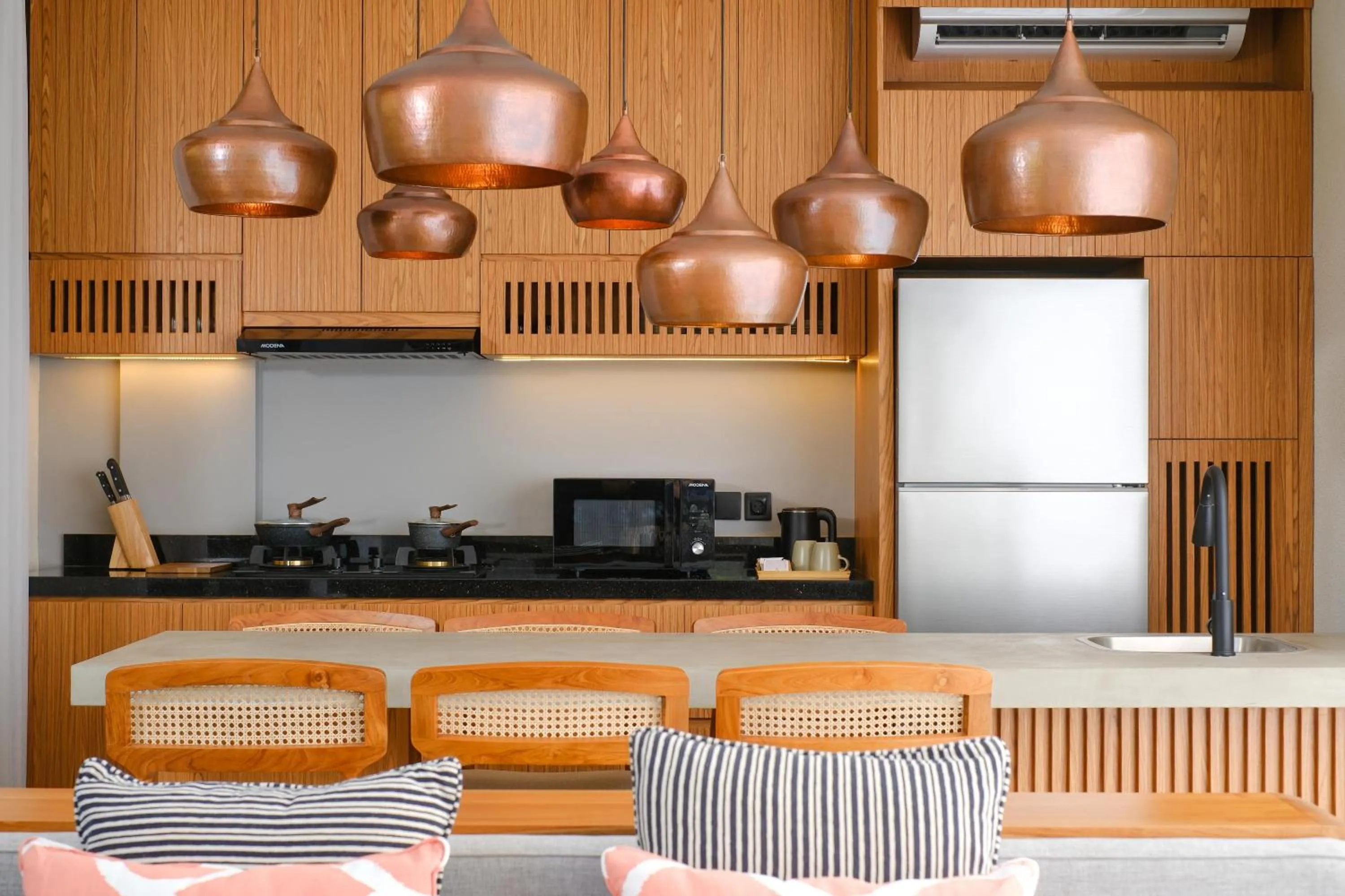 kitchen in Damara Village Ubud by Alaya Private Estate