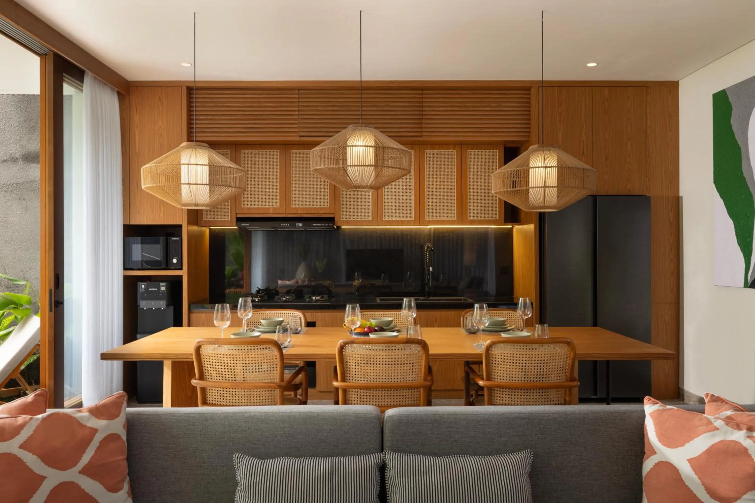 kitchen in Damara Village Ubud by Alaya Private Estate