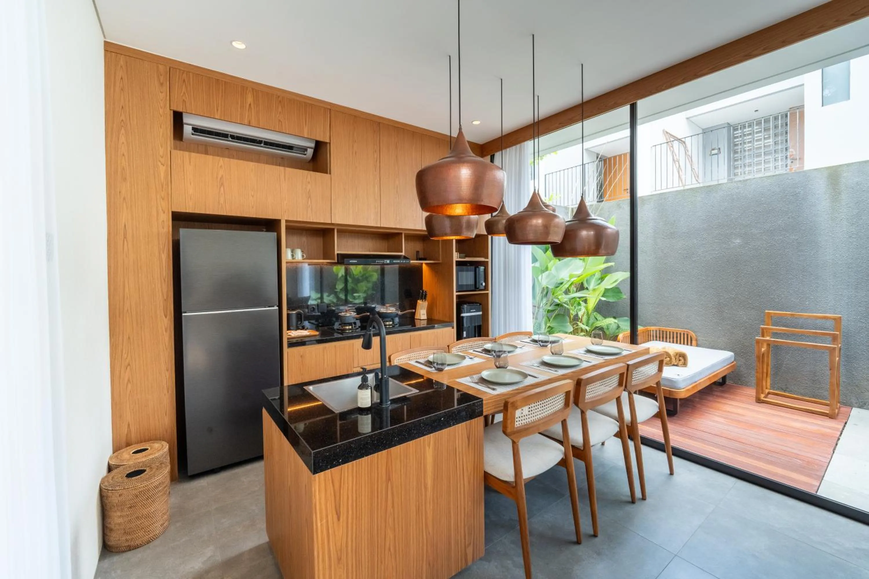 kitchen in Damara Village Ubud by Alaya Private Estate