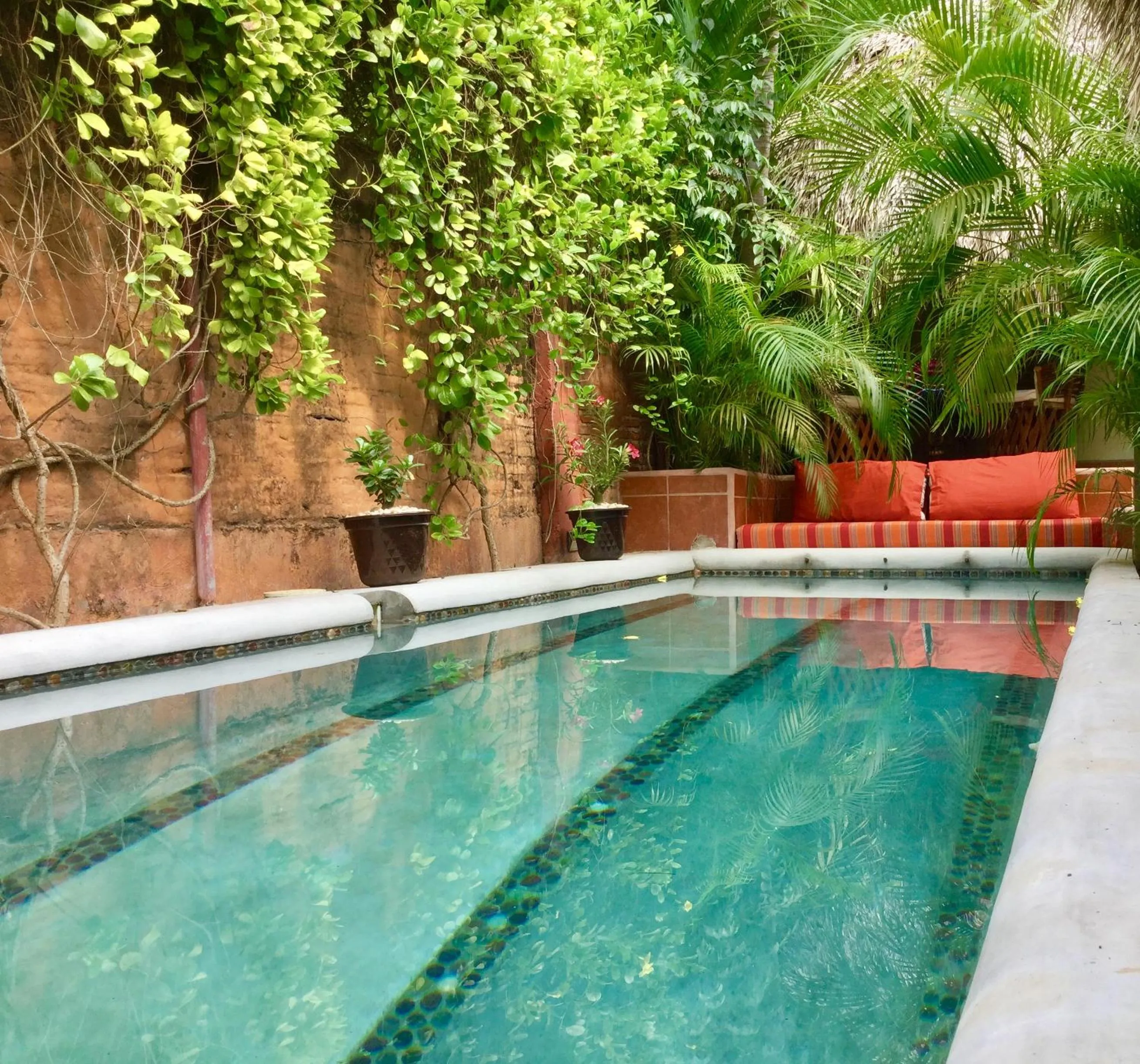 Pool view in Hacienda La Rusa