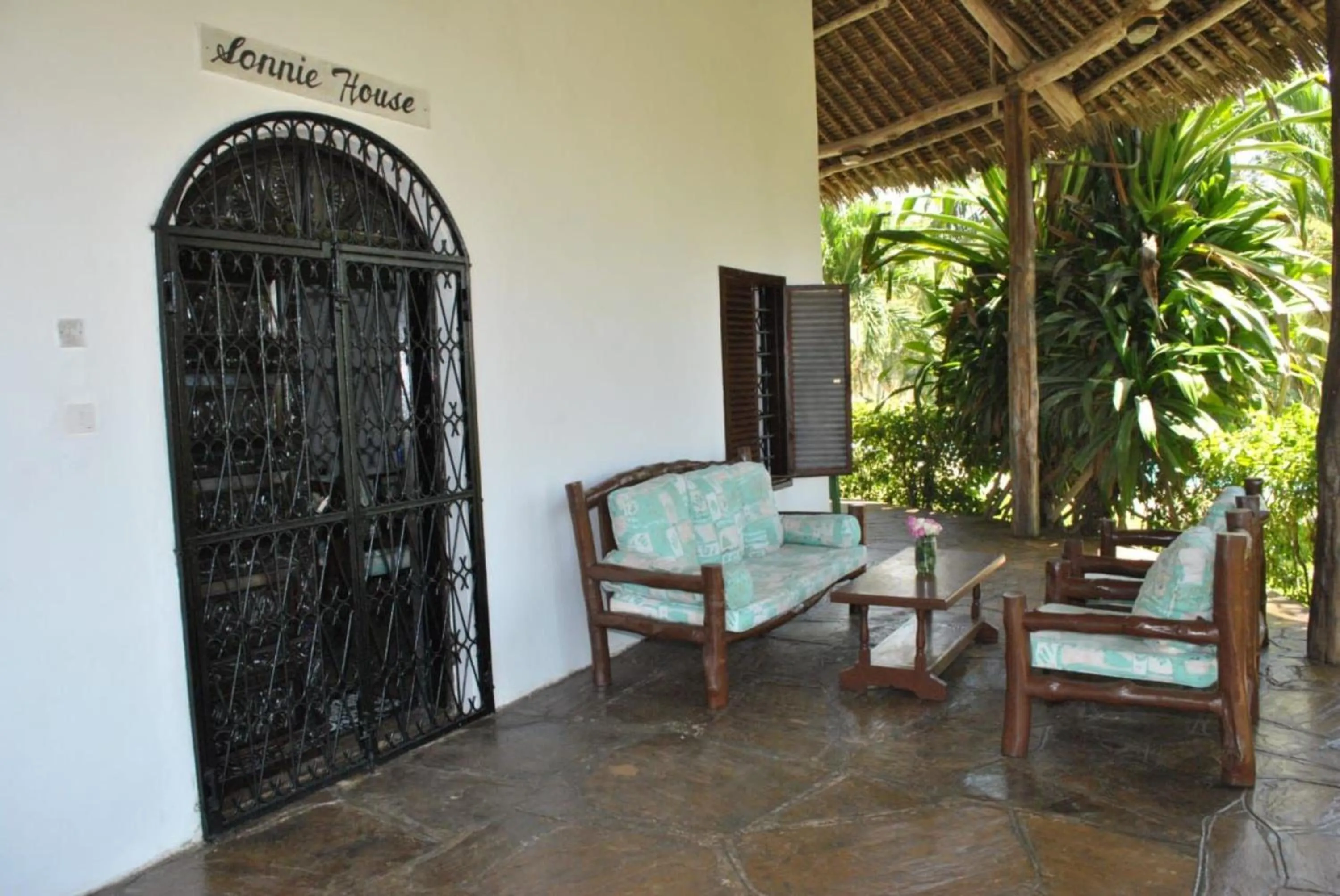 Patio in Sonnie House Diani