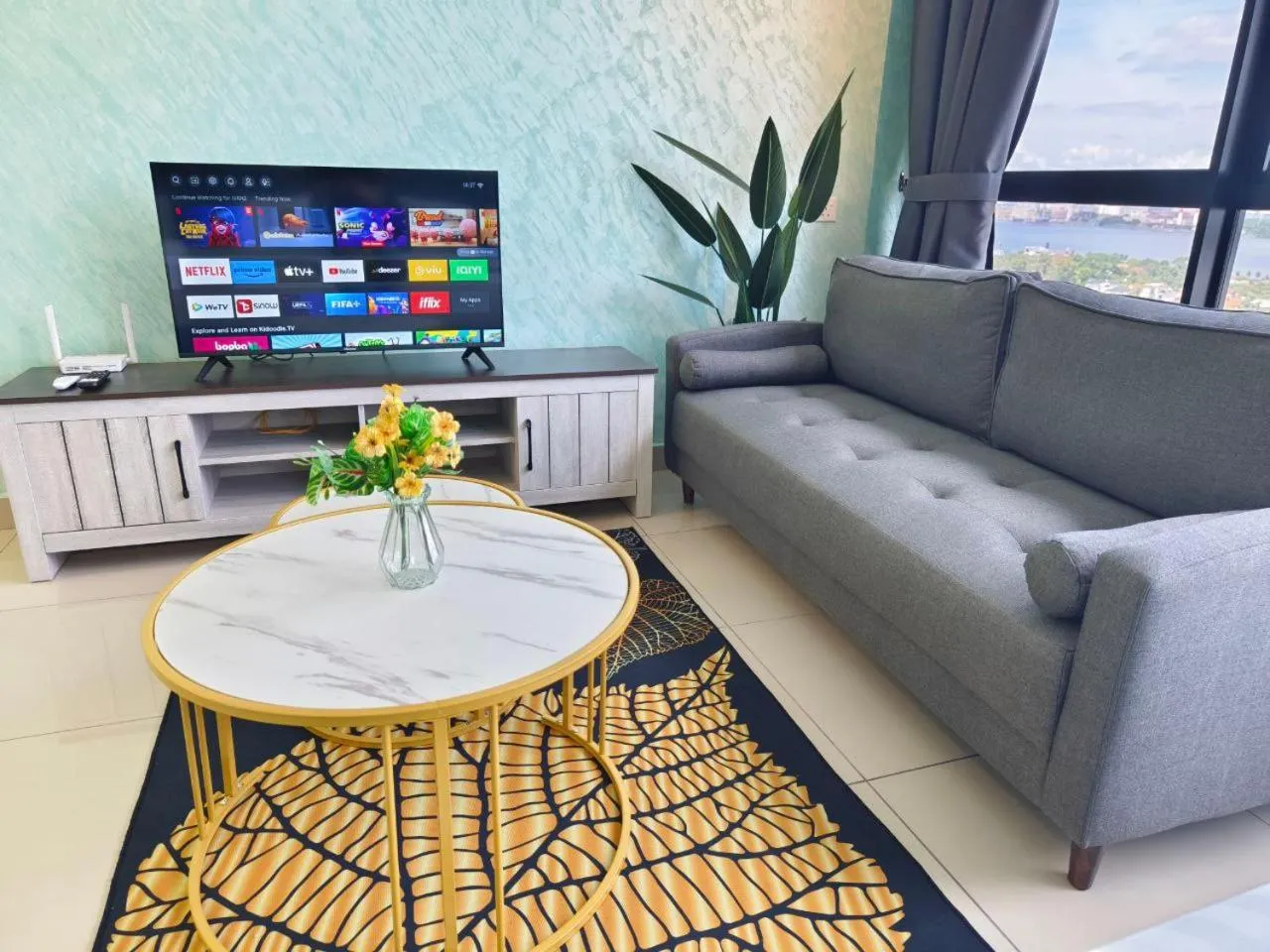 Living room in Twin Tower Johor Bahru by Glex