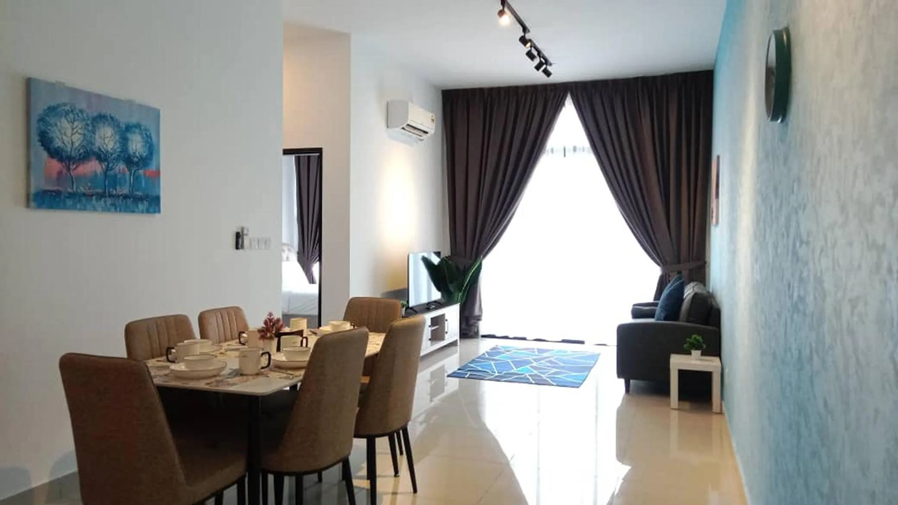 Living room in Twin Tower Johor Bahru by Glex