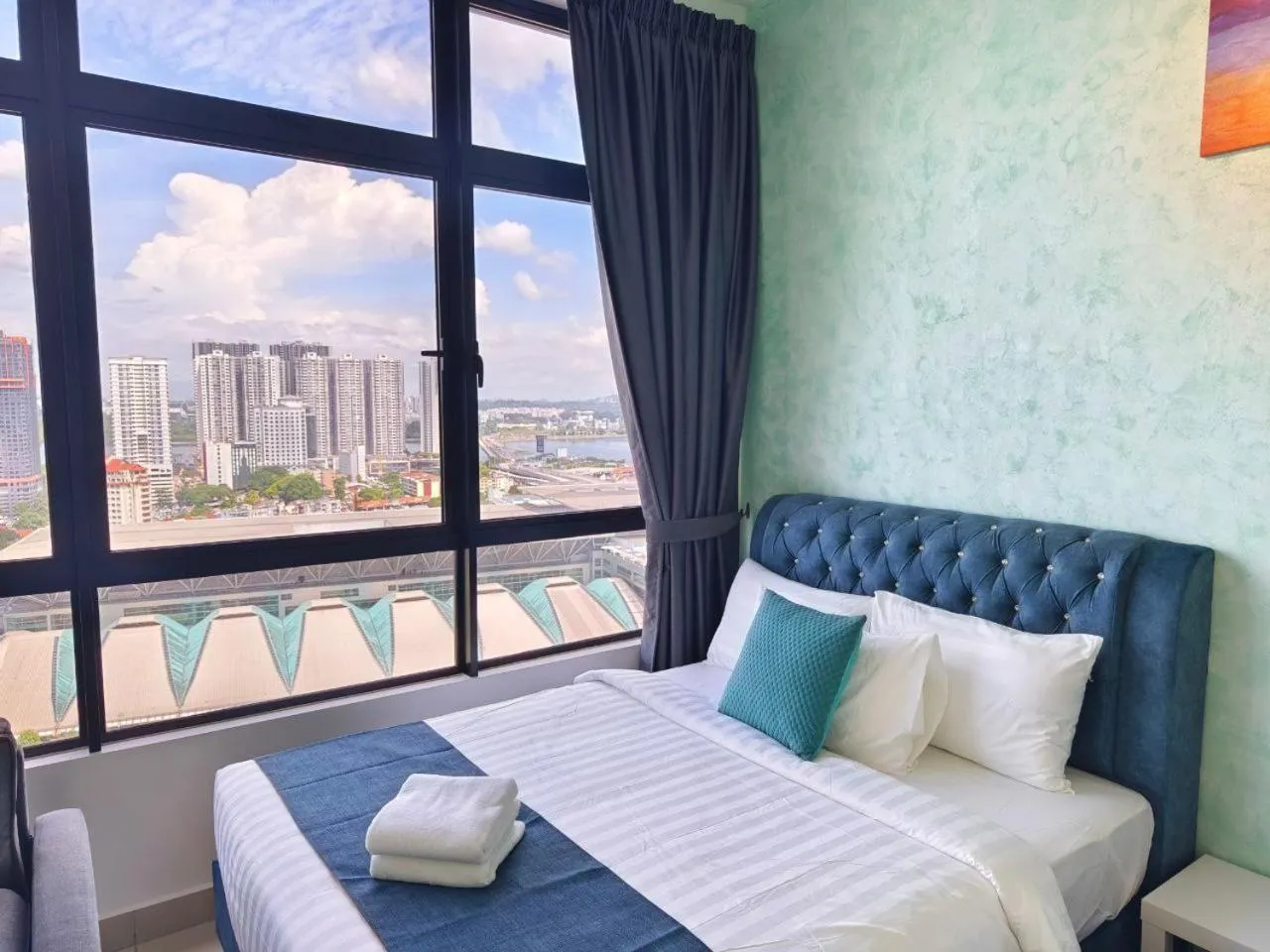 Bedroom, Bed in Twin Tower Johor Bahru by Glex