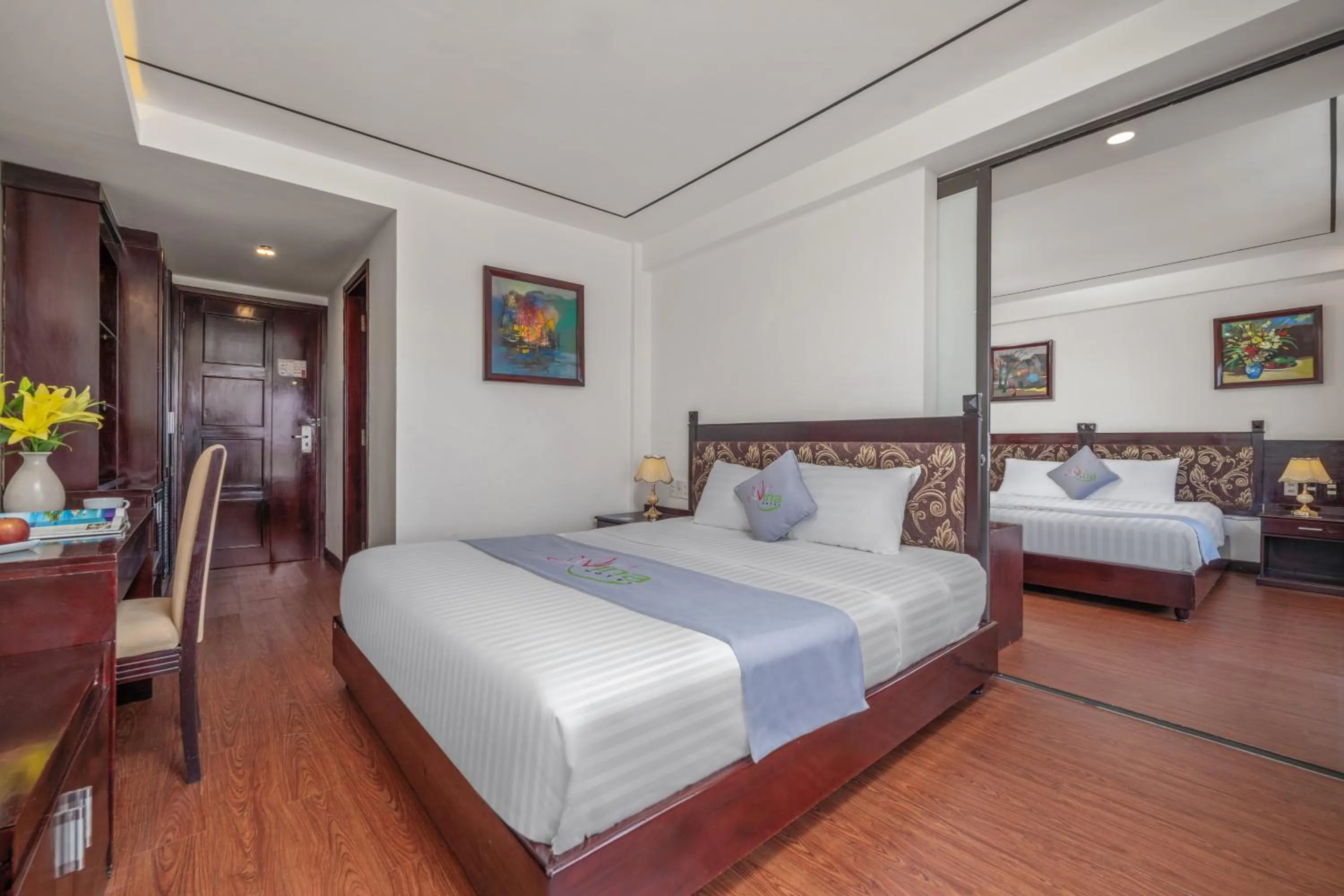 Bed in Vina Hotel Hue