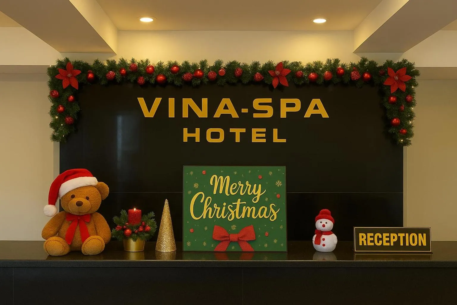 Lobby or reception in Vina Spa Hotel