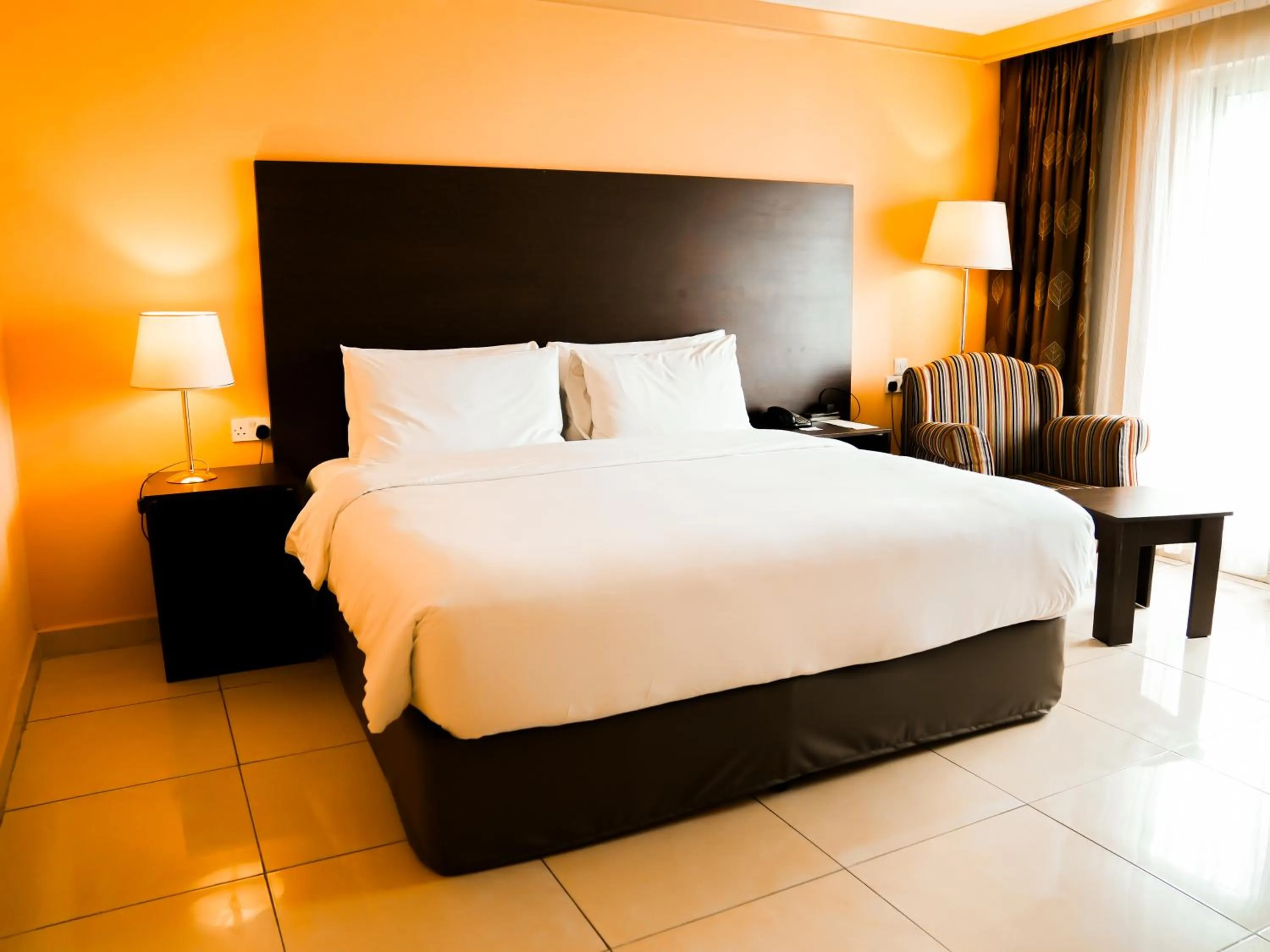 Bed in Abuja Continental Hotel