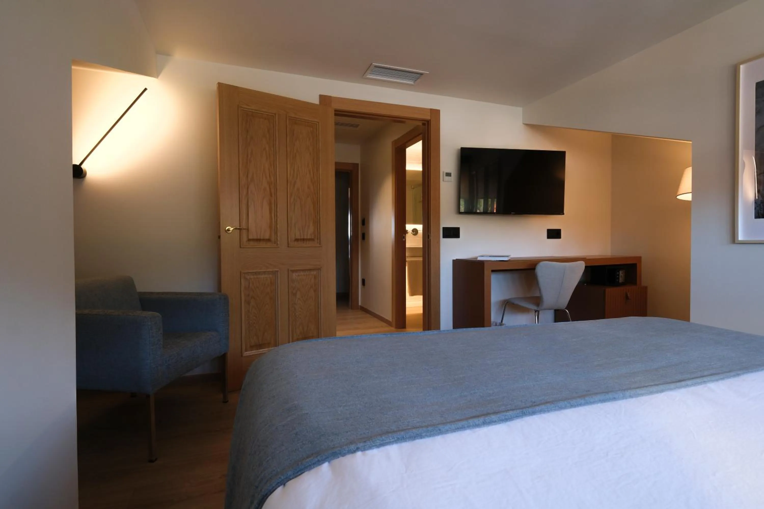 Bed in Hotel El Rosal de Cudillero