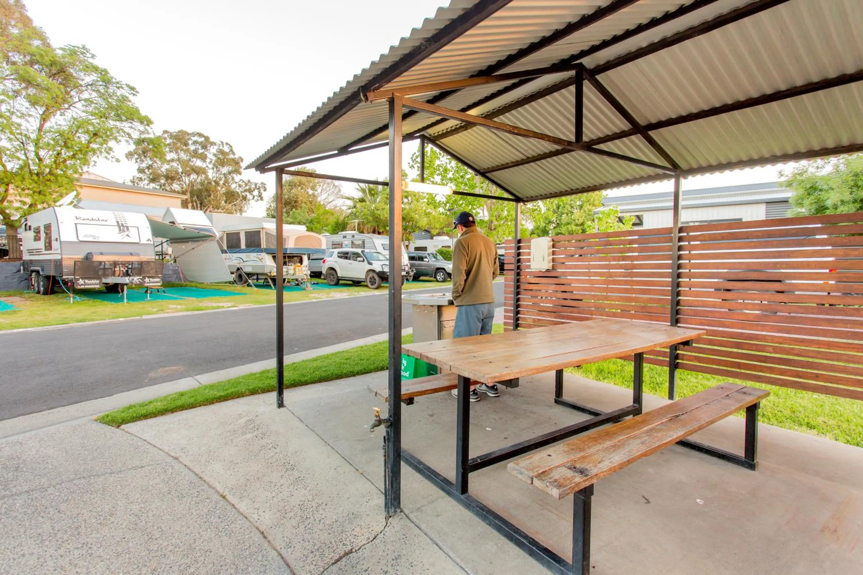 BBQ facilities in BIG4 Melbourne Holiday Park