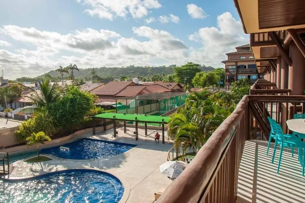 Balcony/Terrace in Barra Bali - Pé na areia com Vista Mar