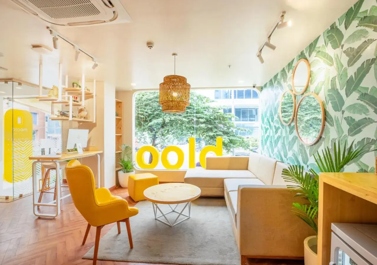 Living room in Bloom Hotel - HSR Layout Sec 6 Living room in Bloom Hotel - HSR Layout Sec 6