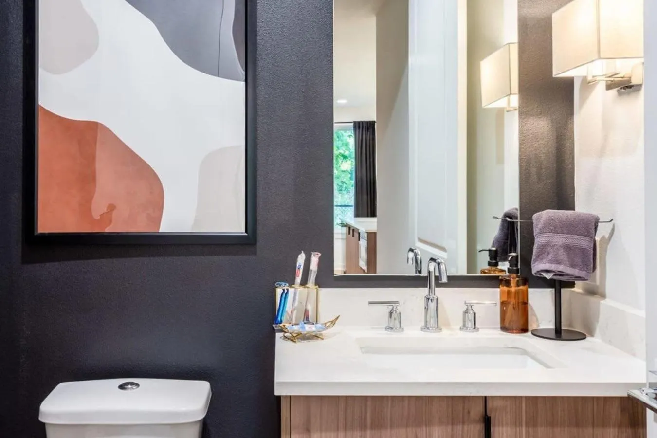 Toilet in Massive 10BR Compound - 6 Min to Downtown Austin