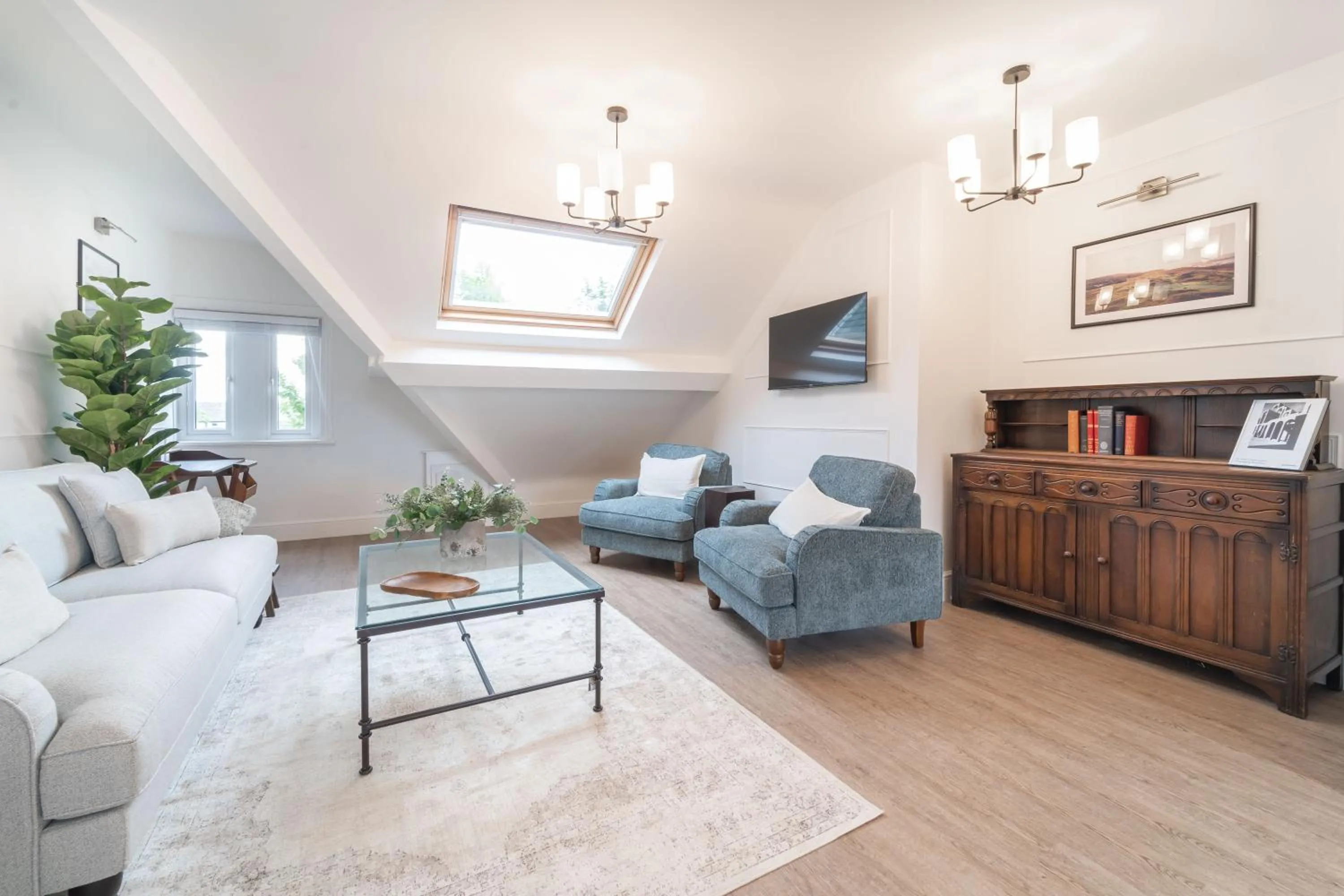 Living room in 8 The Quadrant Luxury Apartments - Hoylake