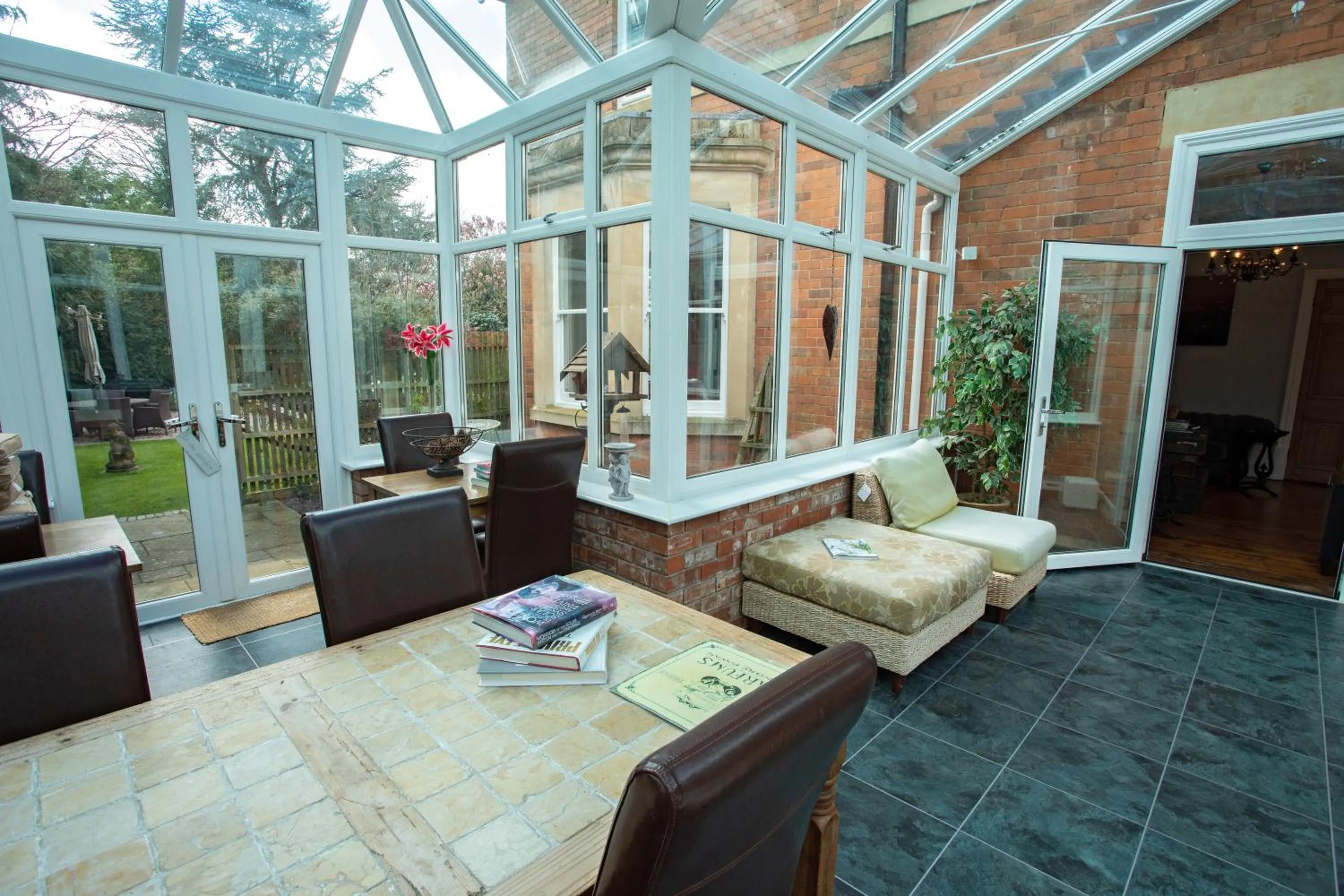 Seating area in Treherne House & The Malvern Retreat