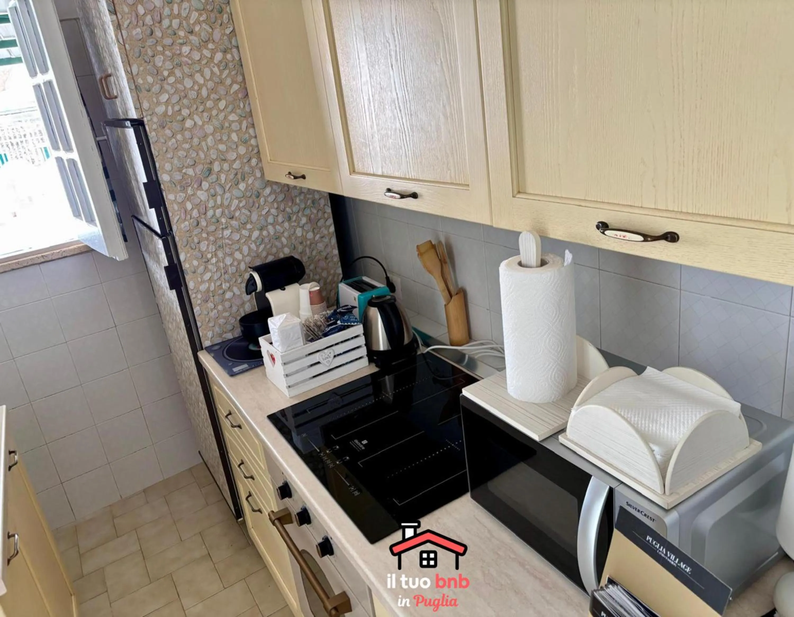 Coffee/tea facilities in Casa Bianca bnb,Big Terrace,10 min Airport Beaches