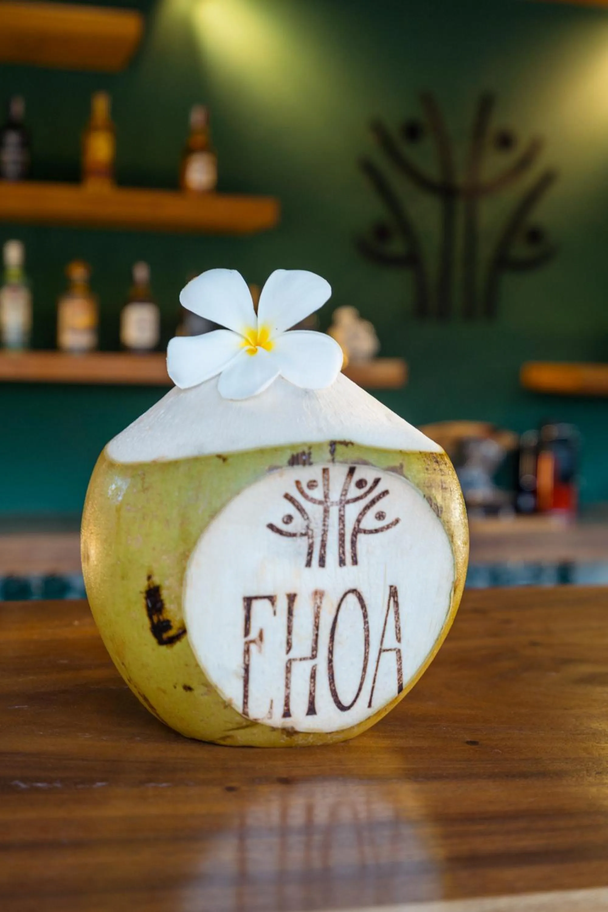 Lounge or bar in EHOA NYANYI BEACH Boutique Hotel - In front of entrance to NUANU