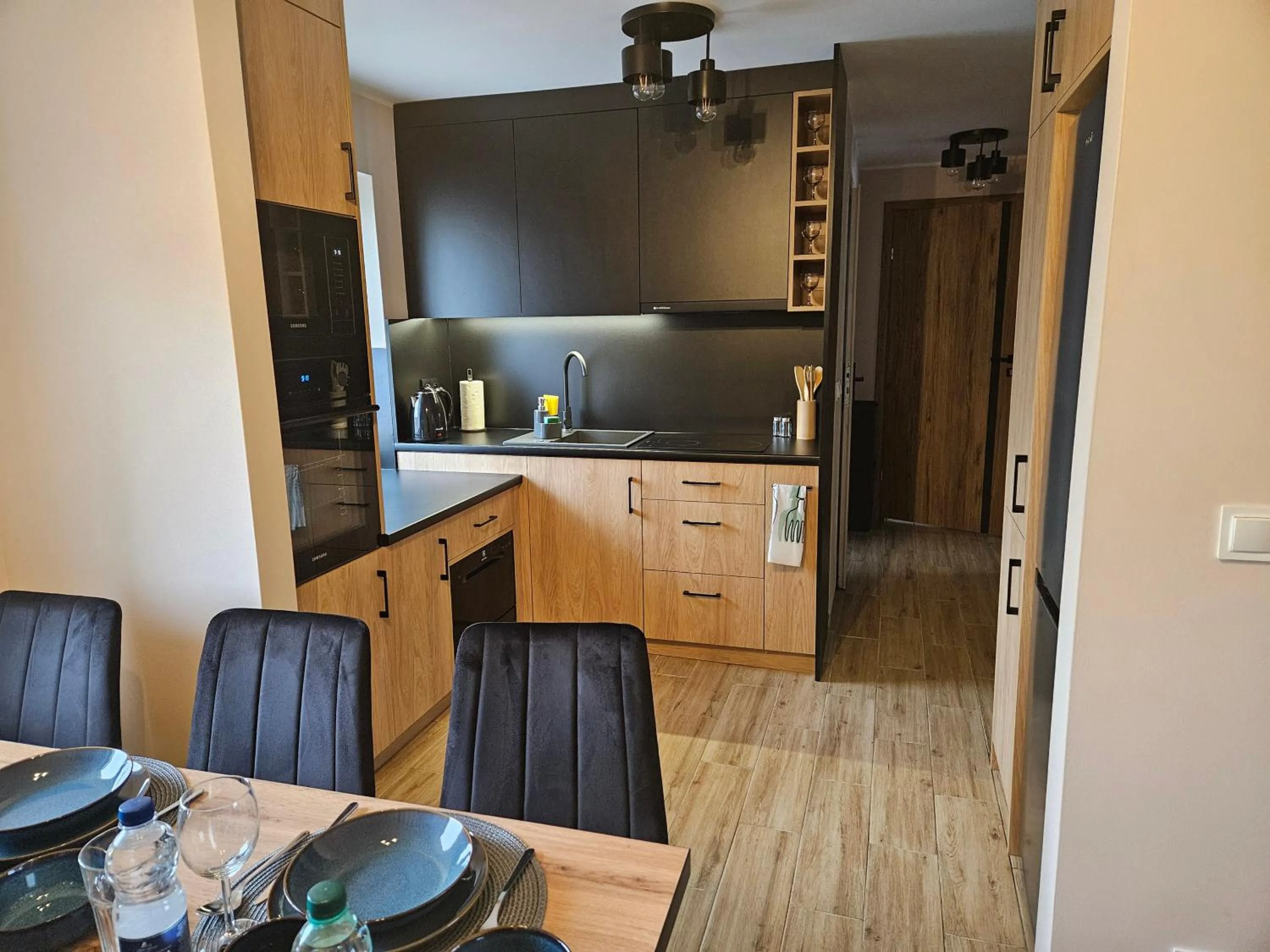 Kitchen or kitchenette in Apartamenty Premium Biznes Rumia
