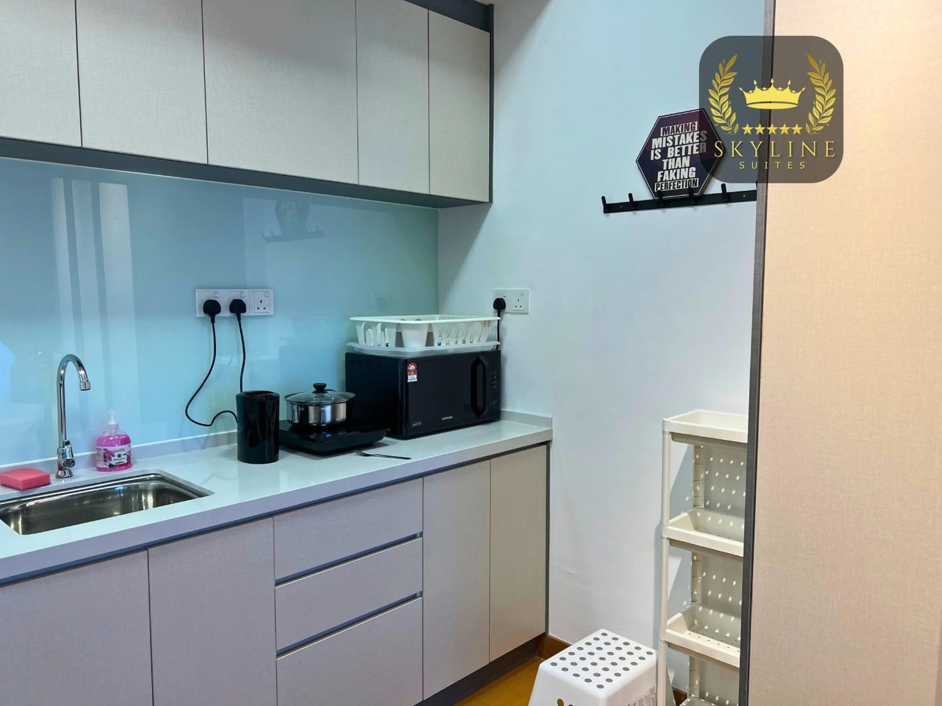 Kitchen or kitchenette in The Colony Skyline Suites KLCC