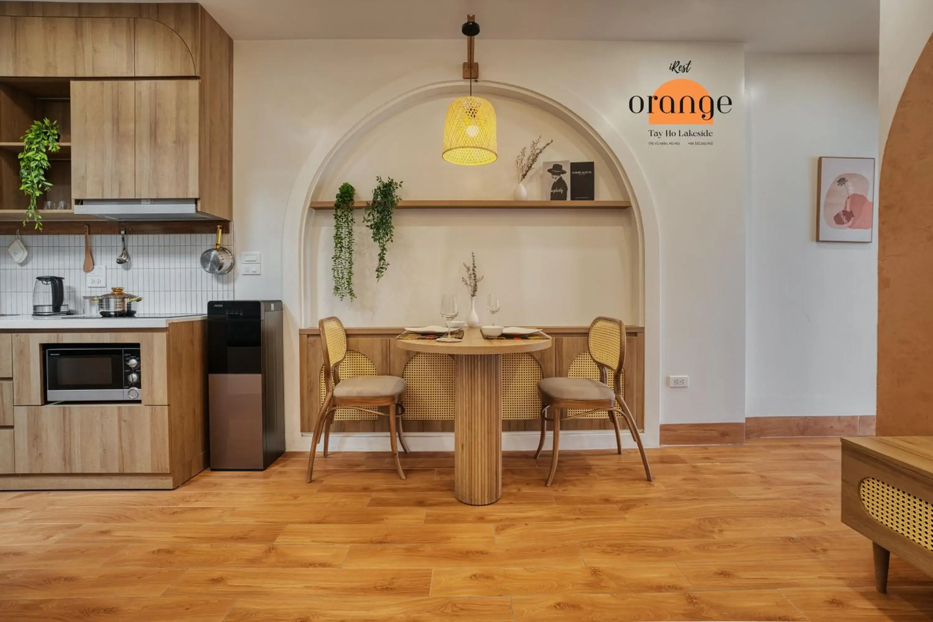 Kitchen or kitchenette in iRest Orange Tay Ho Lakeside Apartment Kitchen or kitchenette in iRest Orange Tay Ho Lakeside Apartment