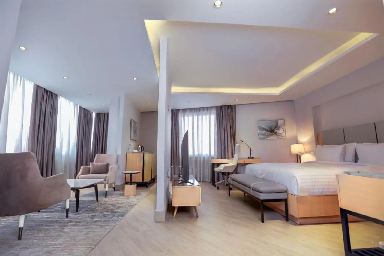 Photo of the whole room, Bed in The Row Residential Hotel