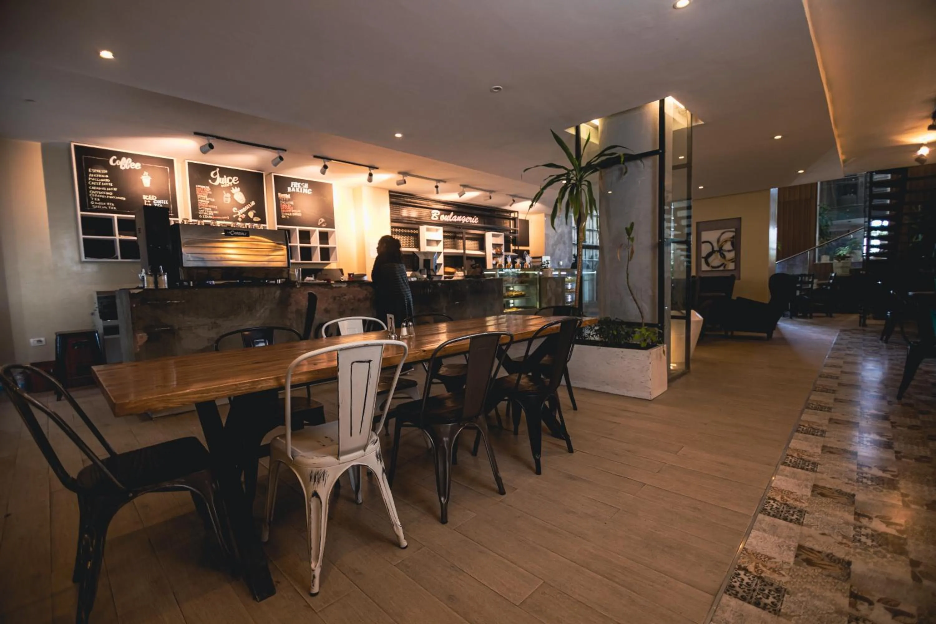 Restaurant/places to eat in The Row Residential Hotel