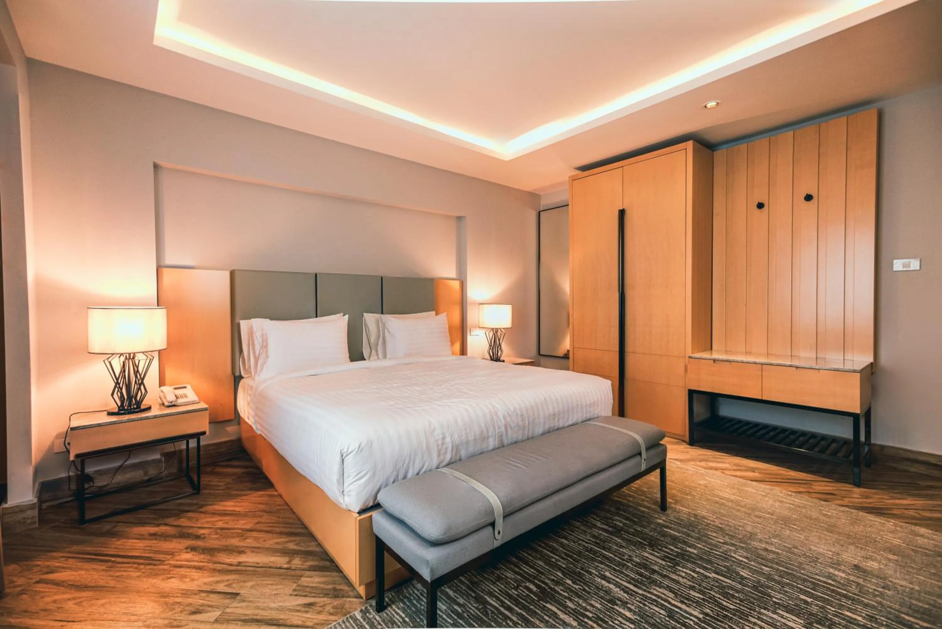 Bedroom, Bed in The Row Residential Hotel