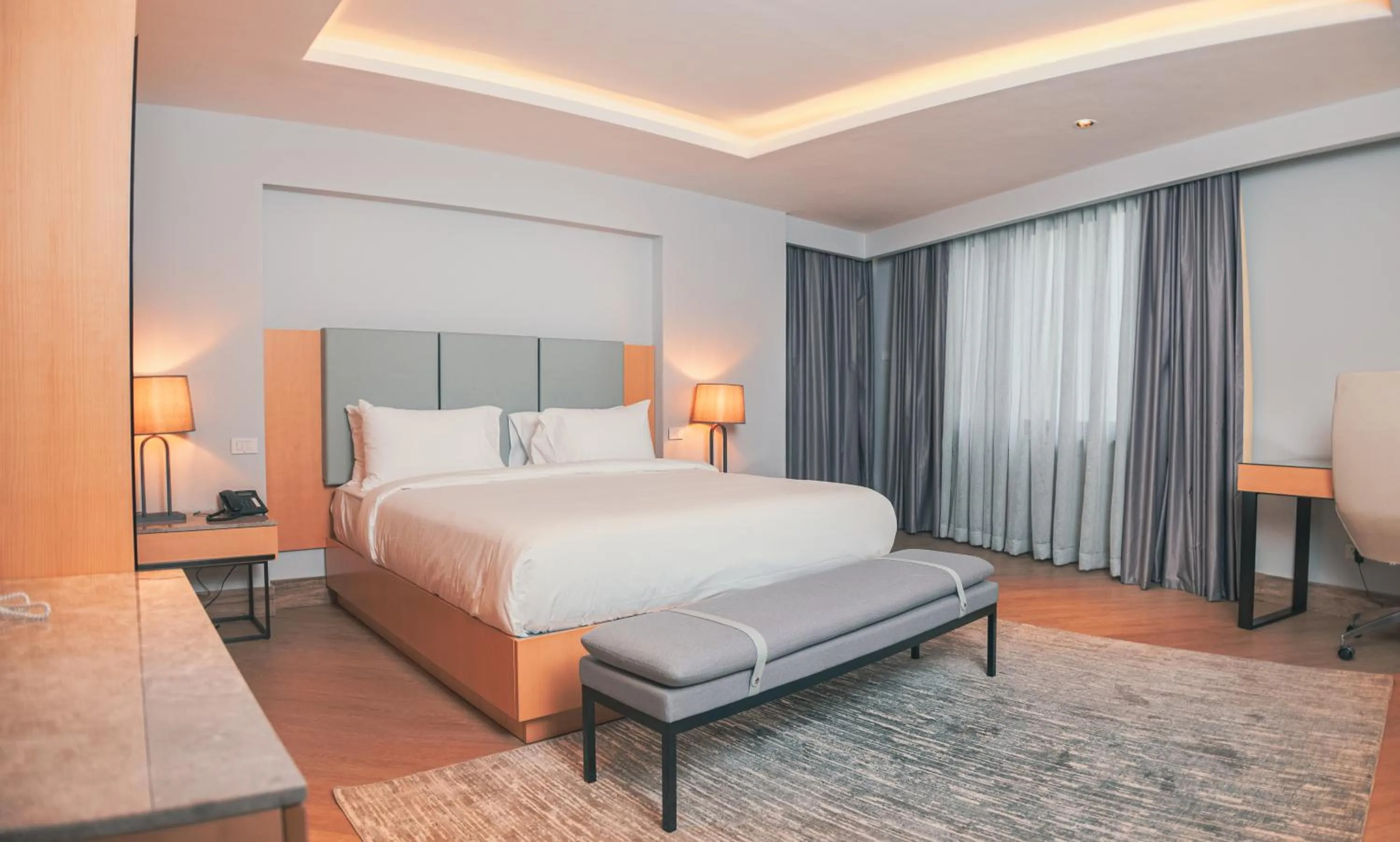 Bedroom, Bed in The Row Residential Hotel