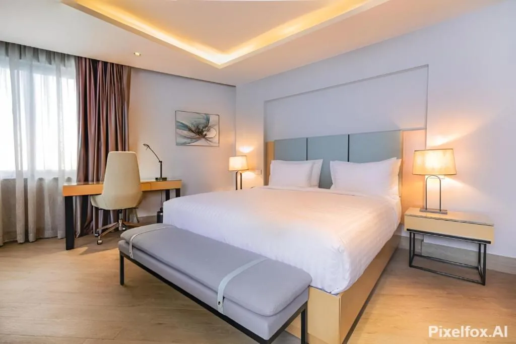 Bedroom, Bed in The Row Residential Hotel
