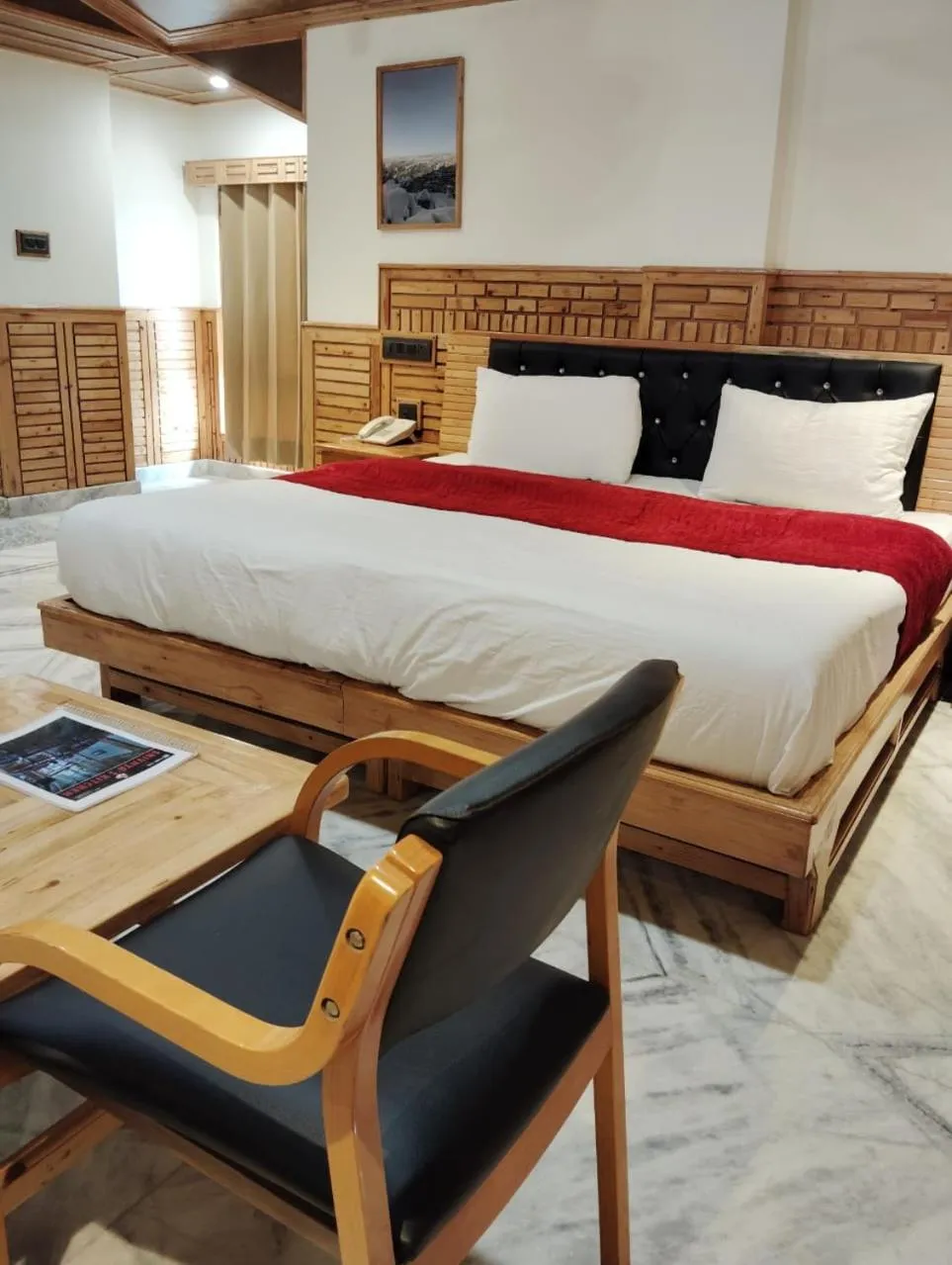 Bed in Hotel CM Palace - Pure Vegetarian