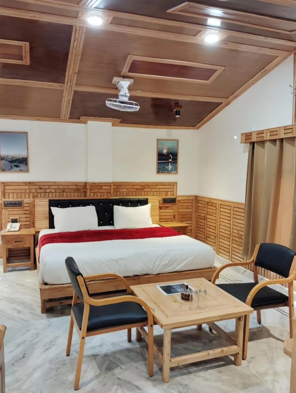 Bedroom, Bed in Hotel CM Palace - Pure Vegetarian