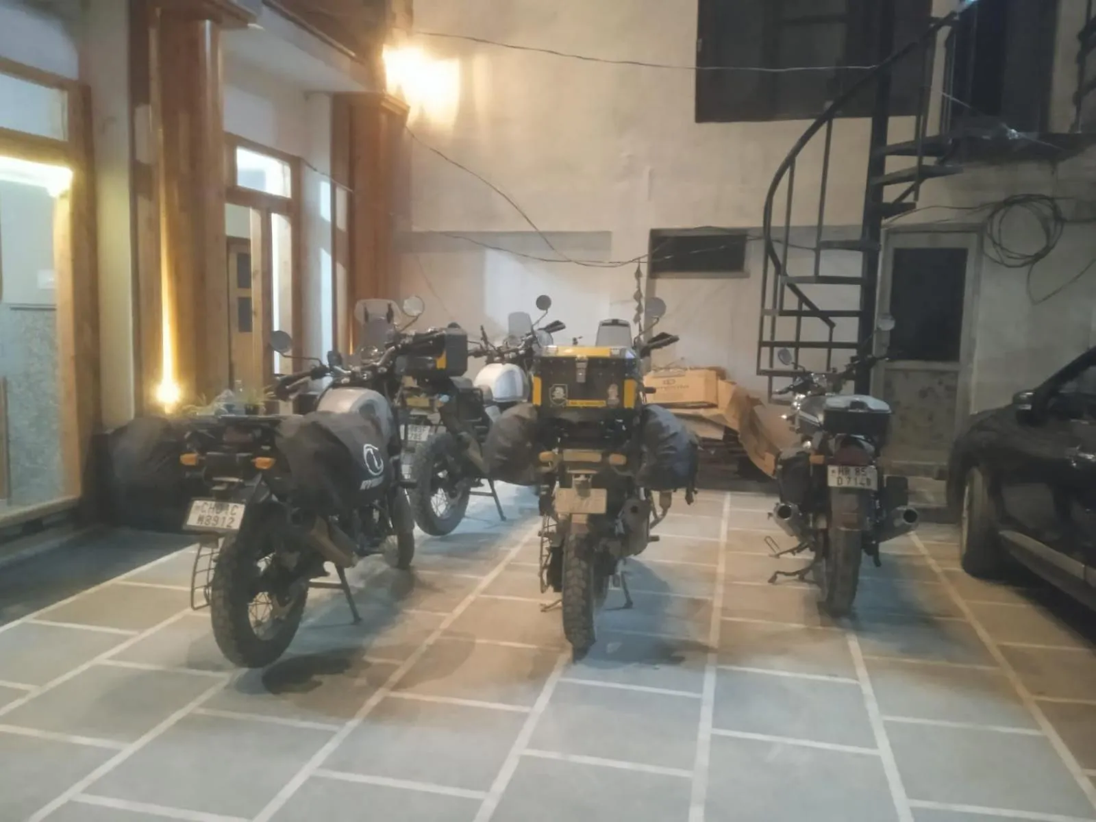 Parking in Hotel CM Palace - Pure Vegetarian