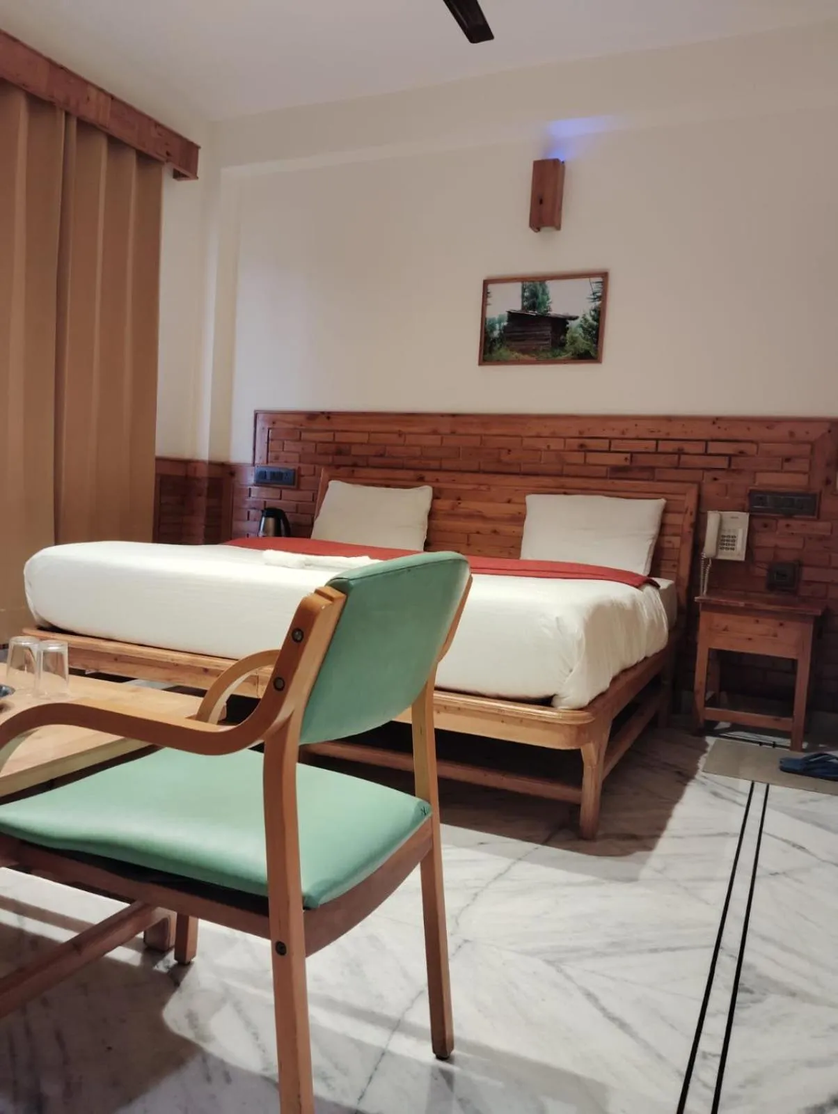 Photo of the whole room, Bed in Hotel CM Palace - Pure Vegetarian