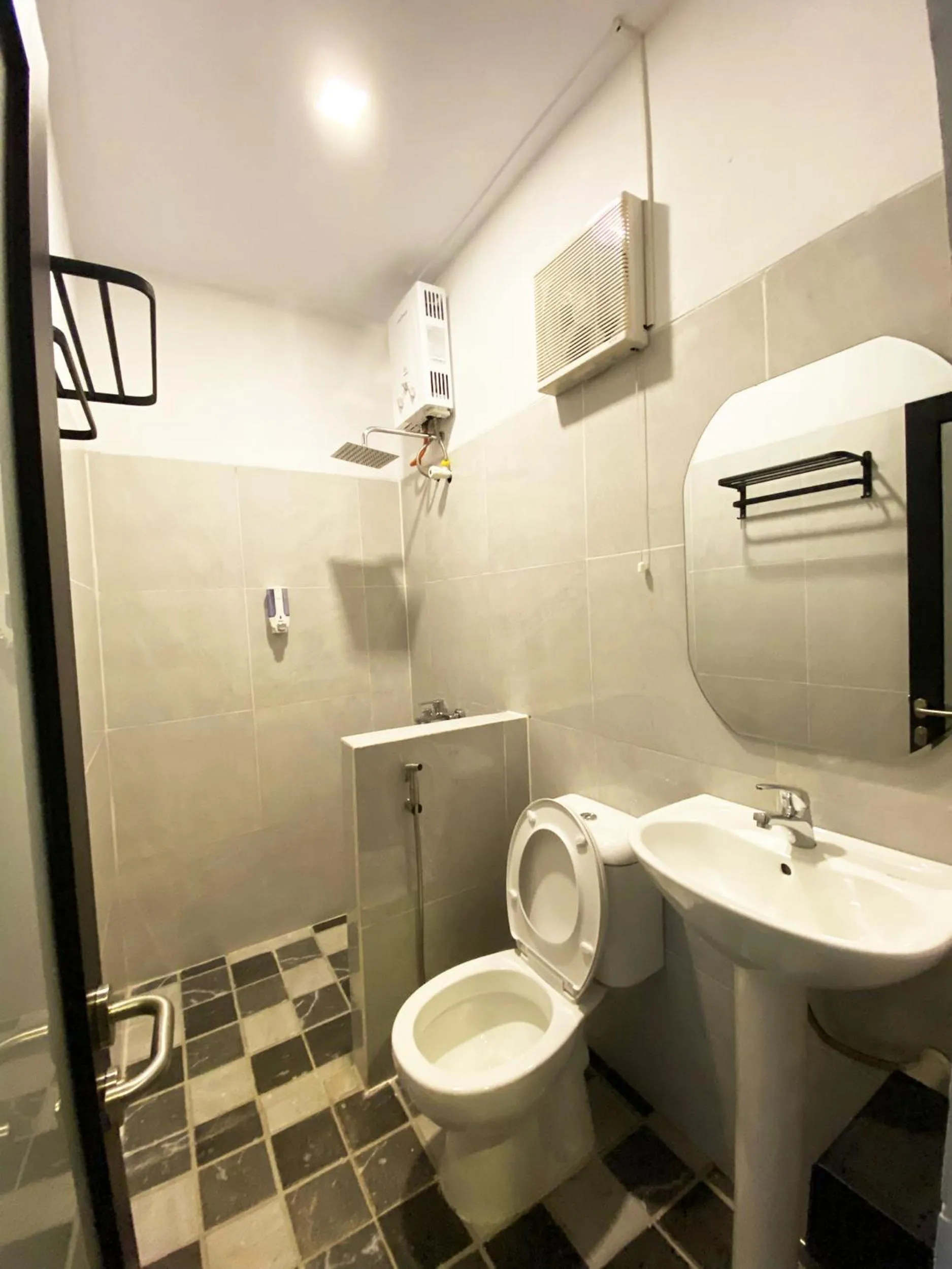 Shower in Shine River