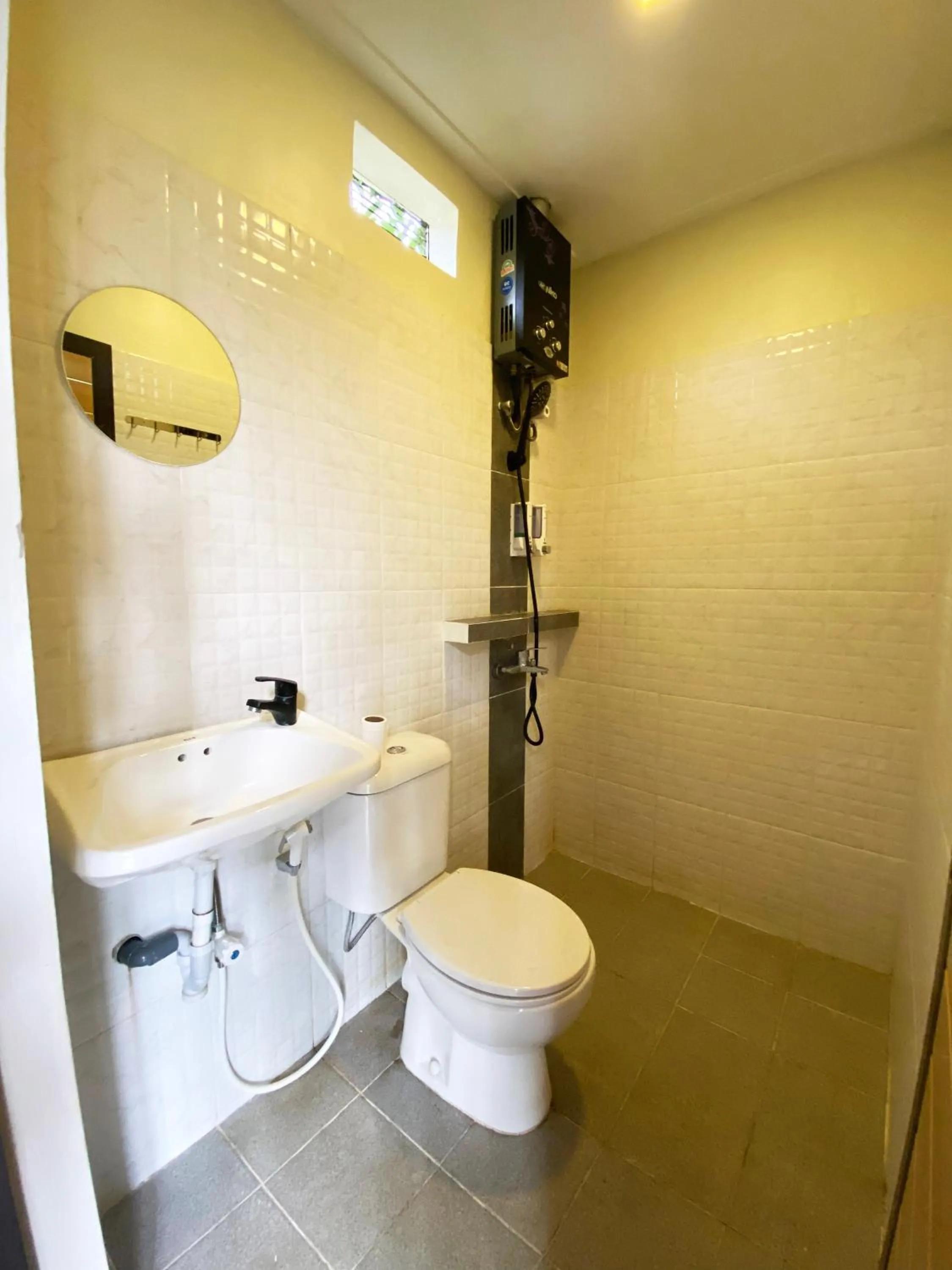 Shower in Shine River