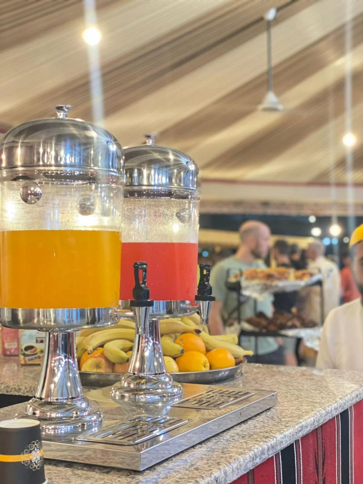 Drinks in Mirage Camp Wadi Rum